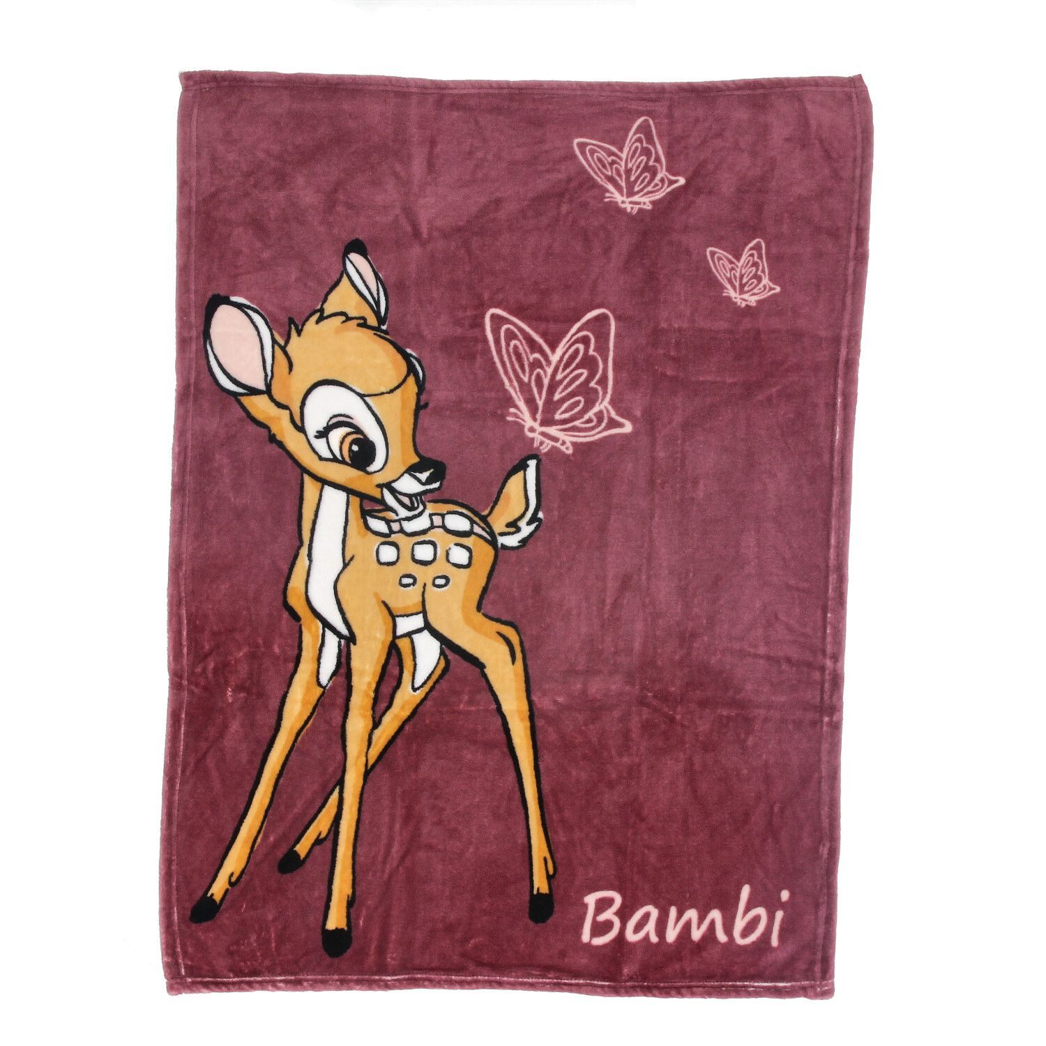 Kinderdecke Bambi Kuscheldecke Kinderdecke Korallen-Fleece Babydecke 100 x 75 cm, Disney