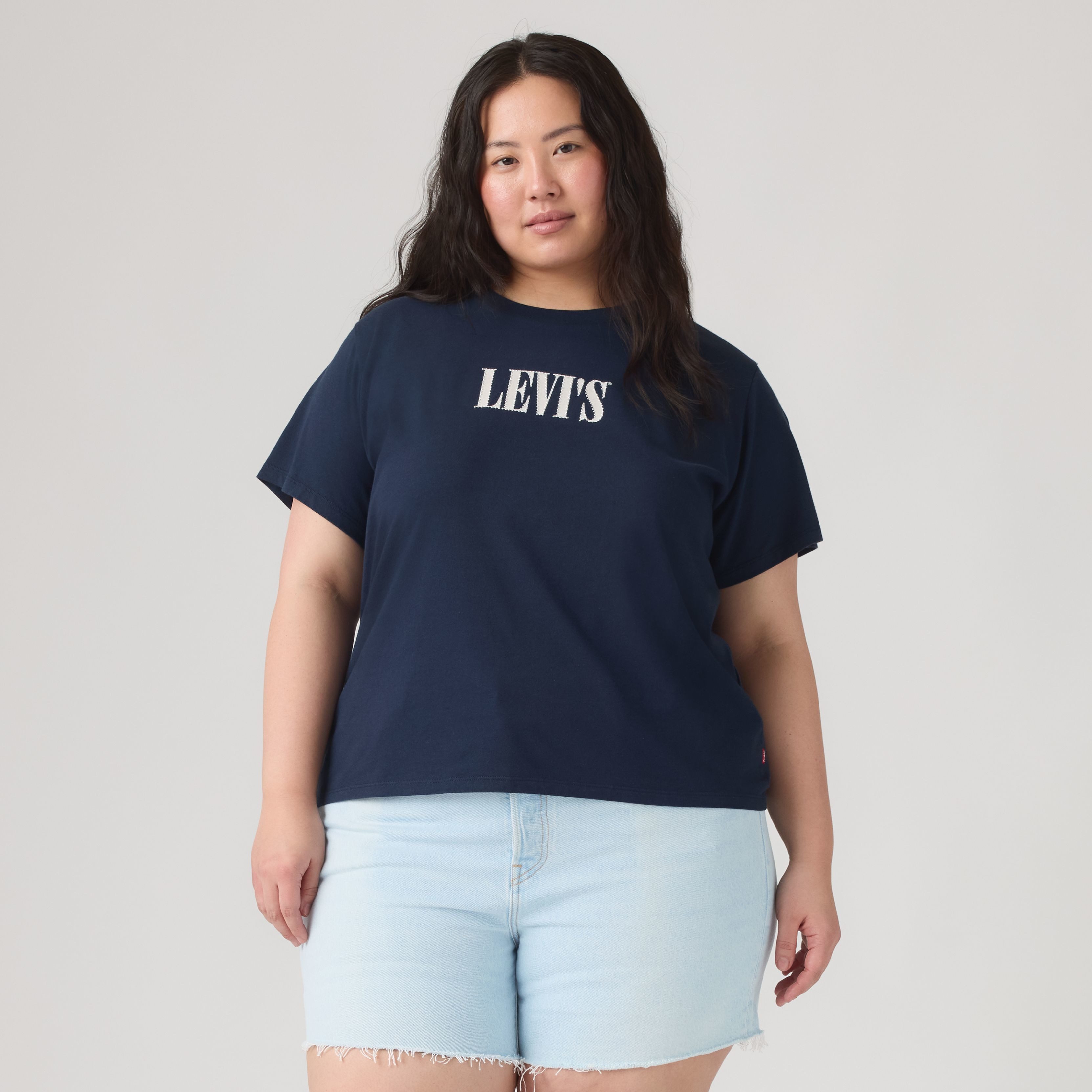 Levi's® Plus T-Shirt PERFECT TEE Figurumspielende Passform