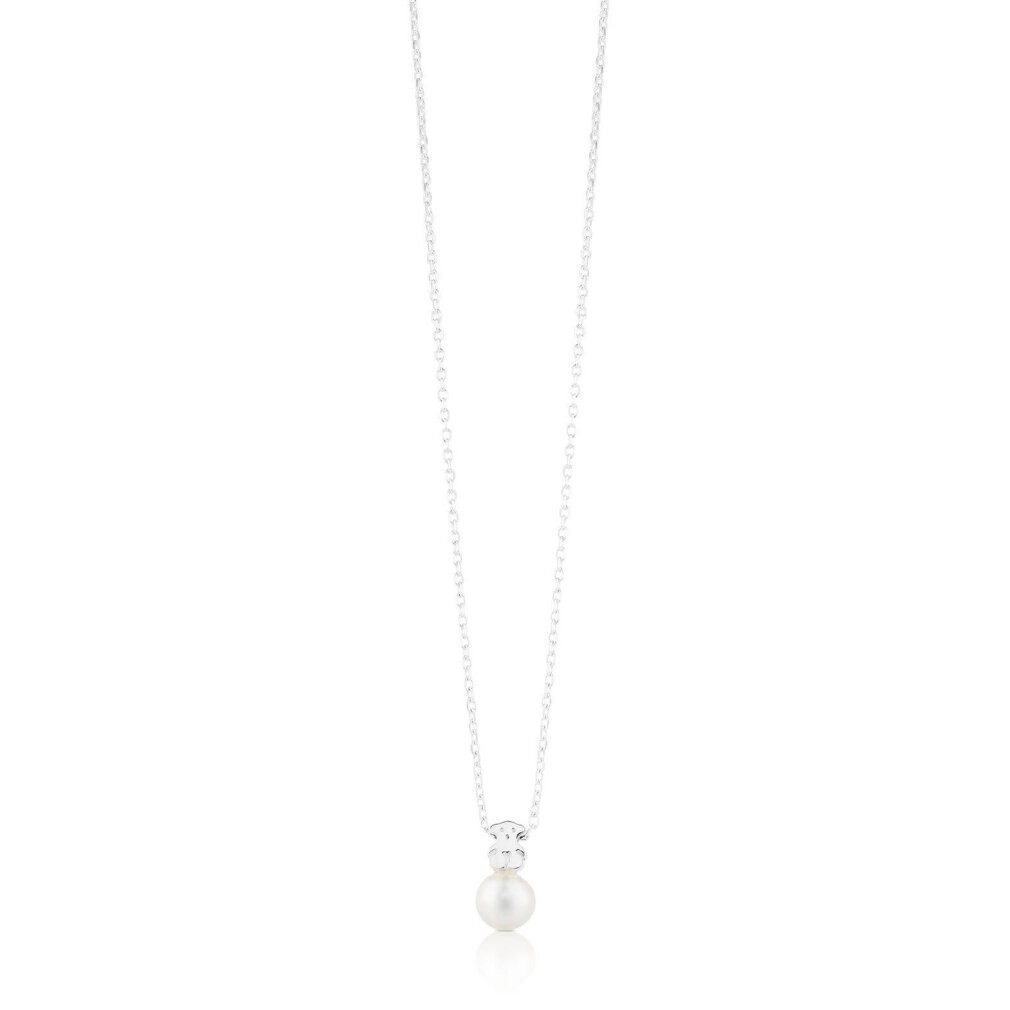 Tous Kette mit Einhänger Silberne Halskette mit Perle und Perle 214832500 (Kette, Anhänger)