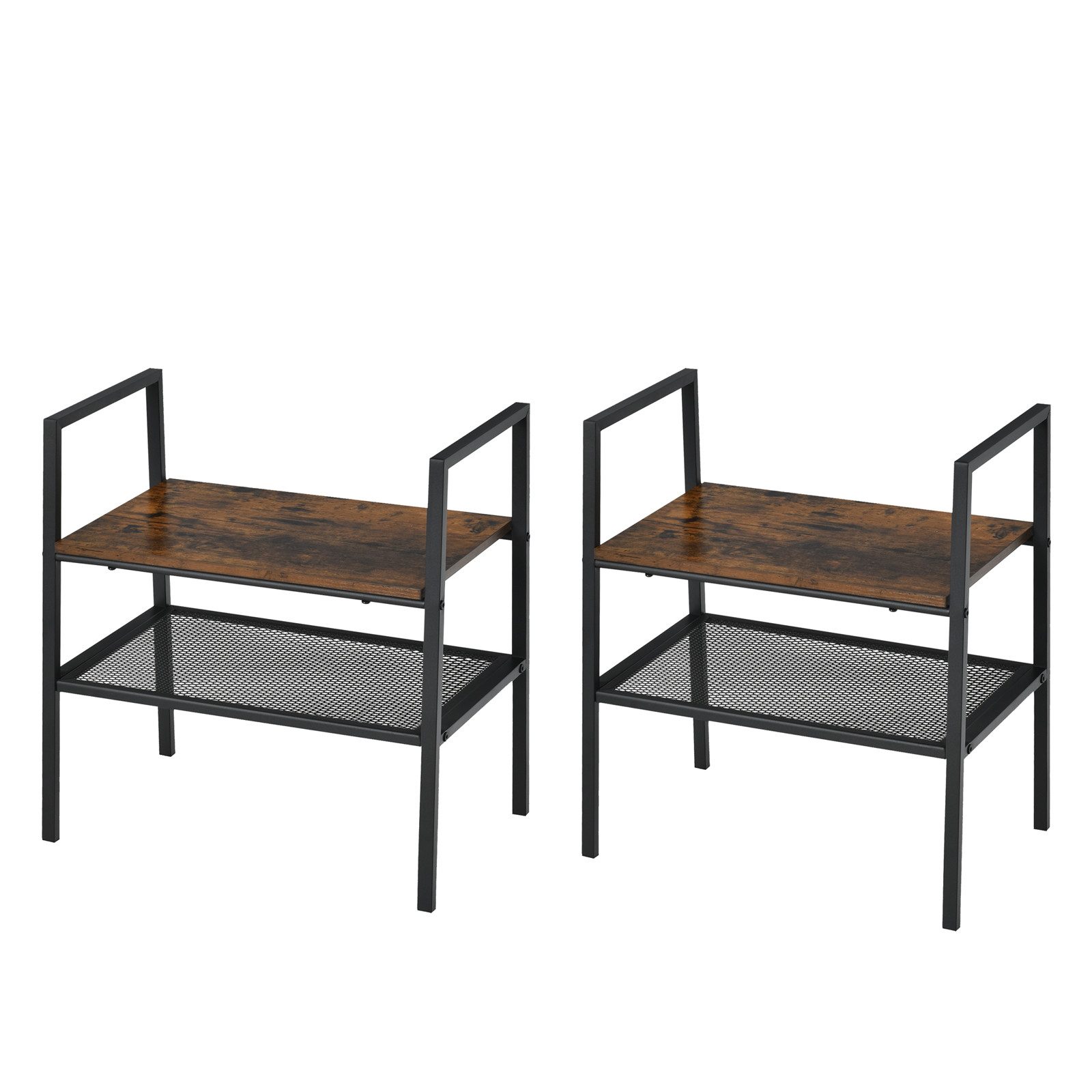 KOMFOTTEU Standregal mit 2 Ebenen, 2-tlg., Lagerregal (2 Stück) günstig online kaufen