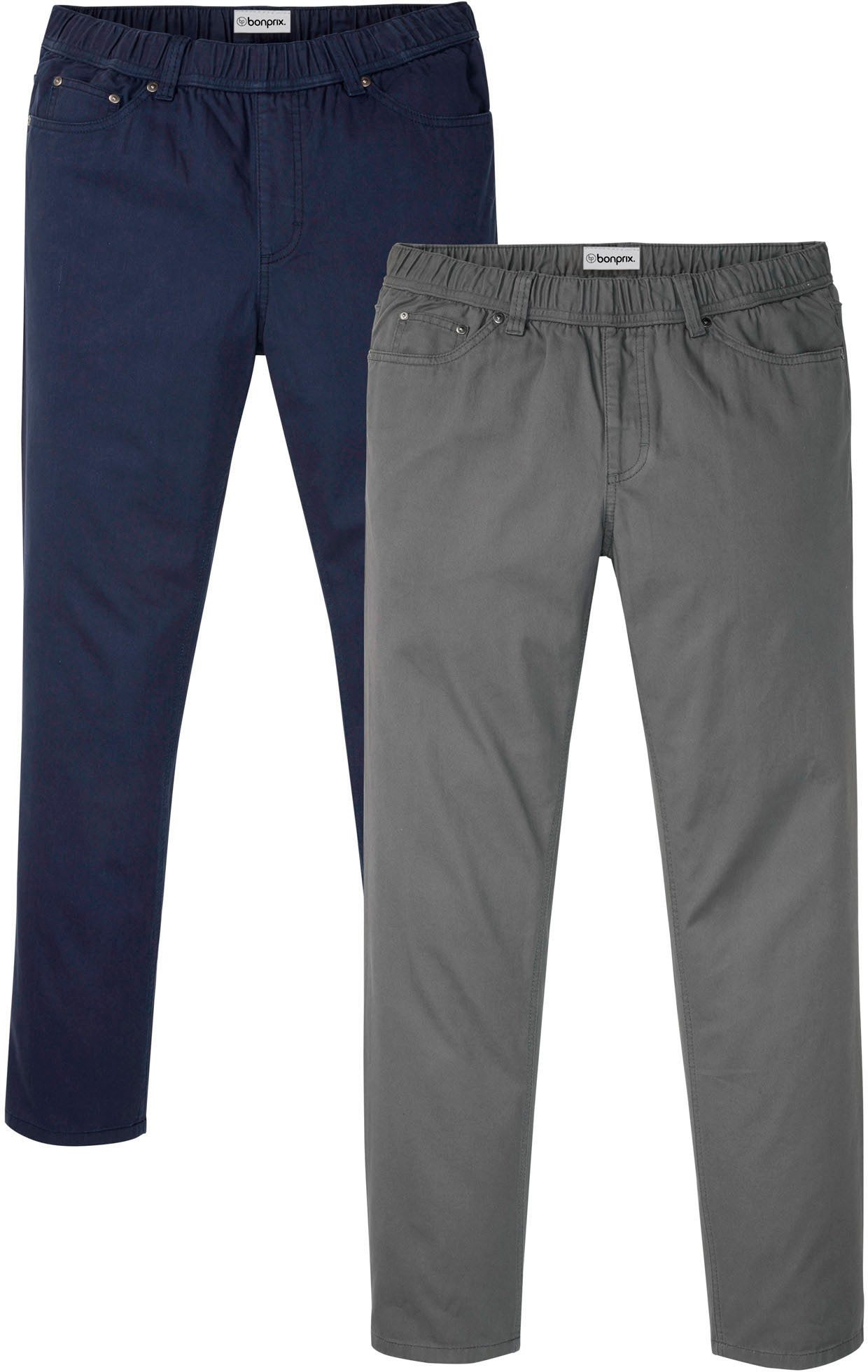 bonprix Schlupfhose (Packung, 2-tlg) aus Baumwolle, Regular Fit, mit Komfor günstig online kaufen