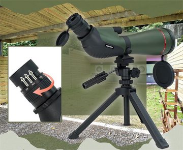SVBONY SV13 Spektiv 20-60x80, Tischstativ, Smartphone Adapter, HD Wasserdicht Spektiv (Porro Prisma Abgewinkelt Spektiv Spotting Scope für Vogelbeobachtung)