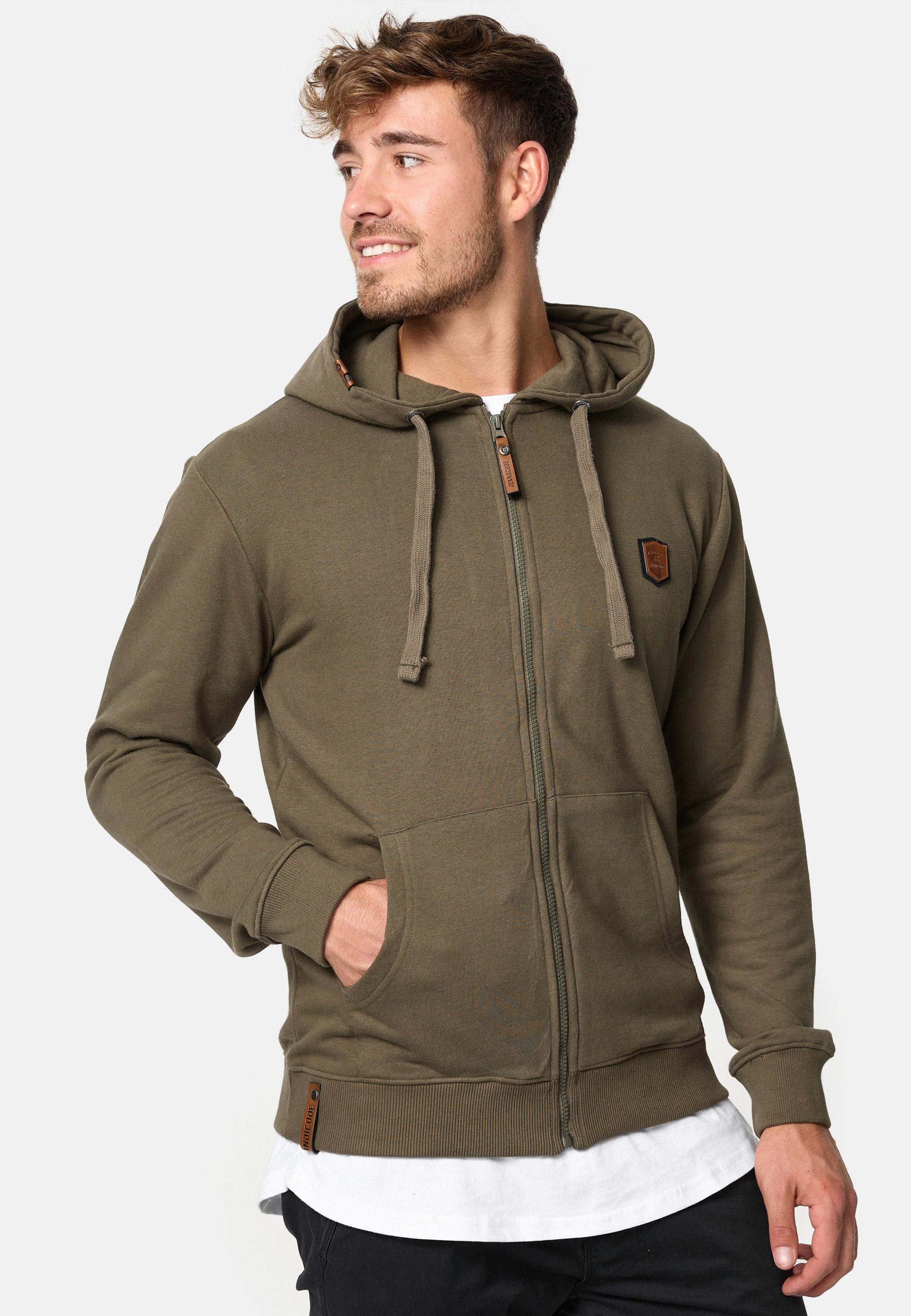 Indicode Hoodie Braidwood Army