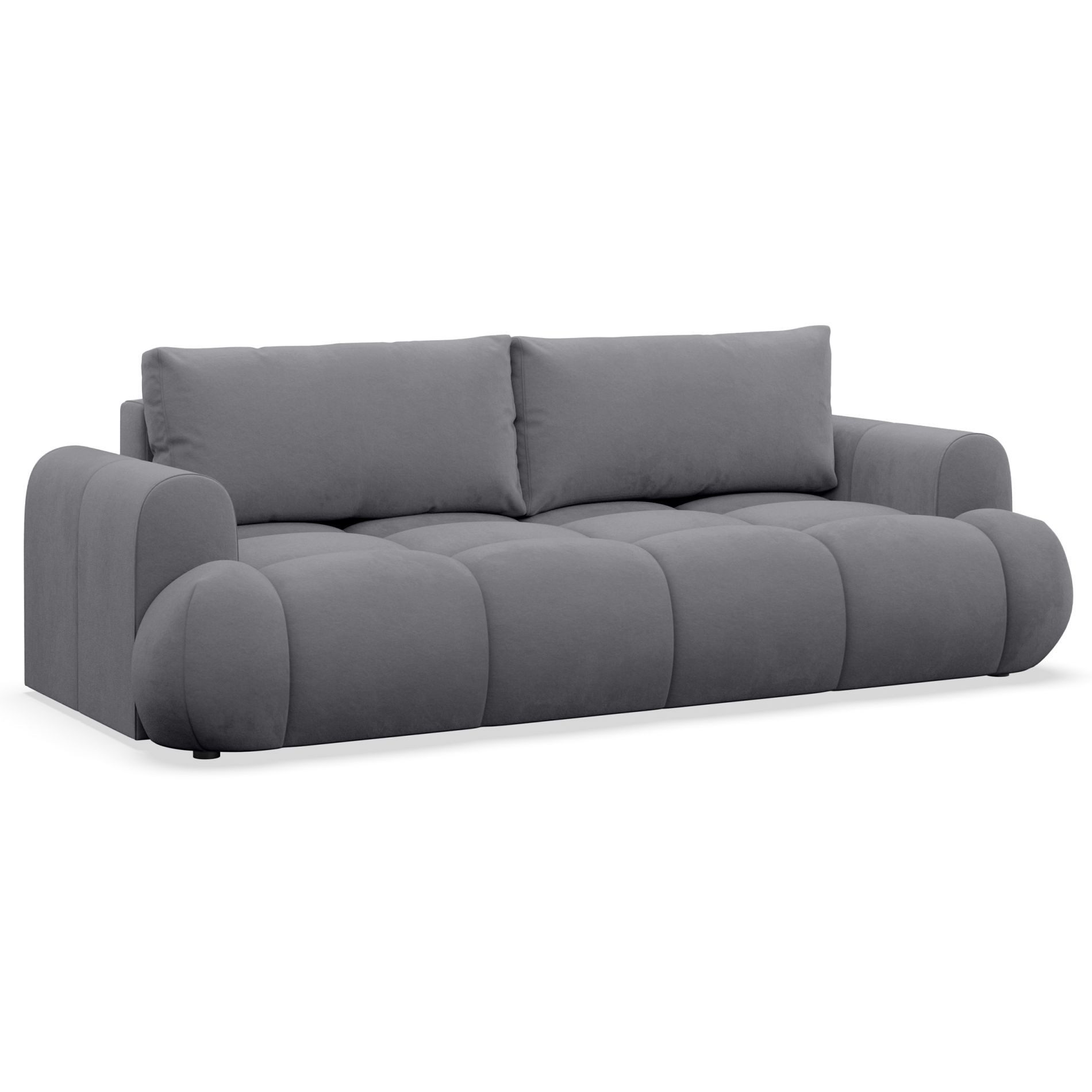 Selsey Schlafsofa, 3-Sitzer Sofa mit Schlaffunktion und Bettkasten, Samtbezug