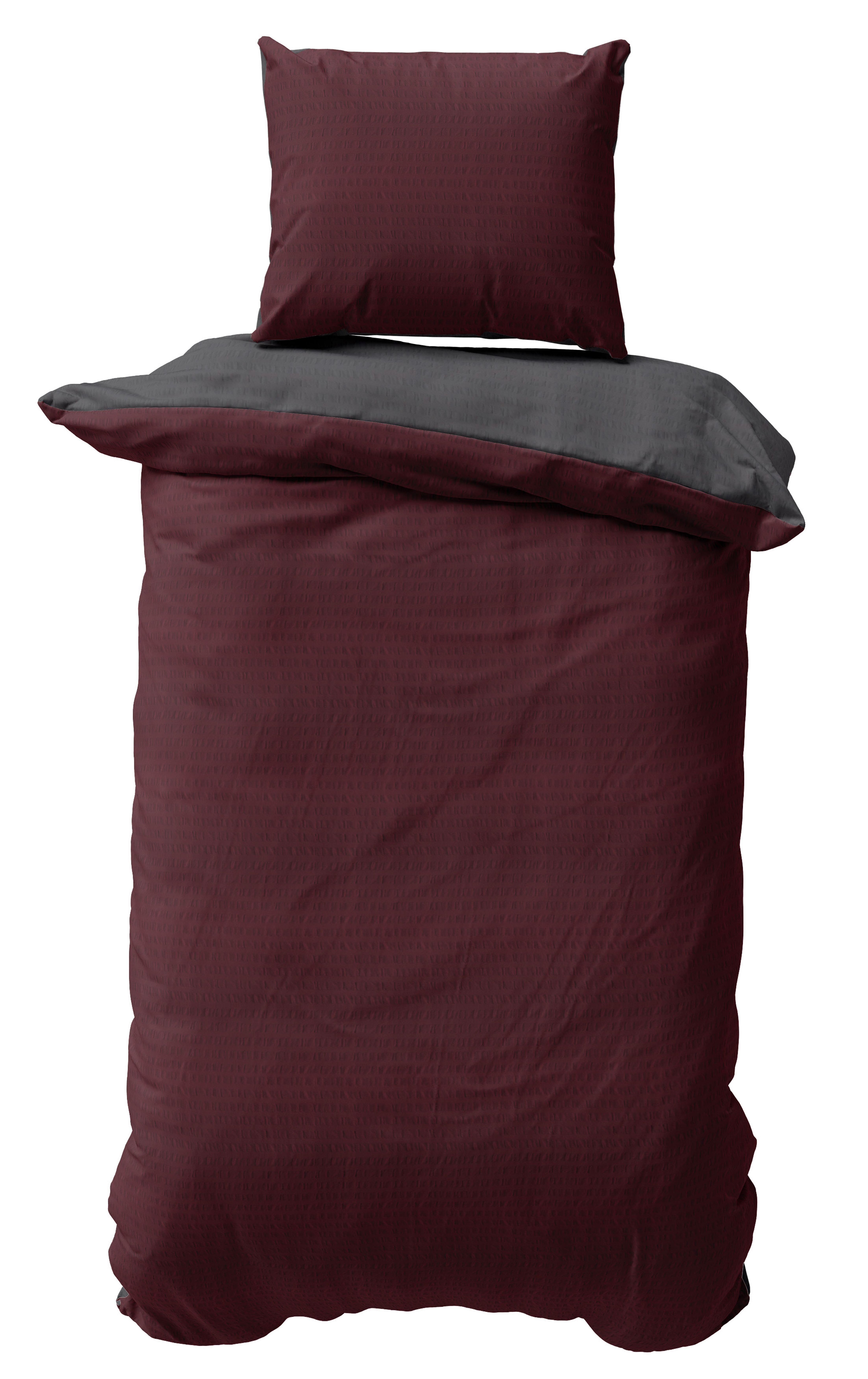 One Home Bettwäsche Doubleface Wende, Seersucker, 2 teilig, Mikrofaser Unif günstig online kaufen