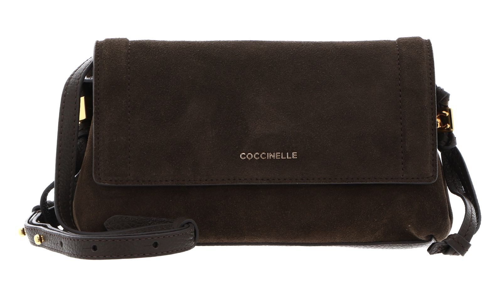 COCCINELLE Umhängetasche Mini Bag Suede Leather / Grained Leather, aus echtem Rindsleder
