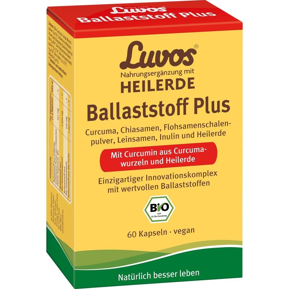 Luvos LUVOS Heilerde Bio Ballaststoff Plus Kapseln Kapseln, 60 St.