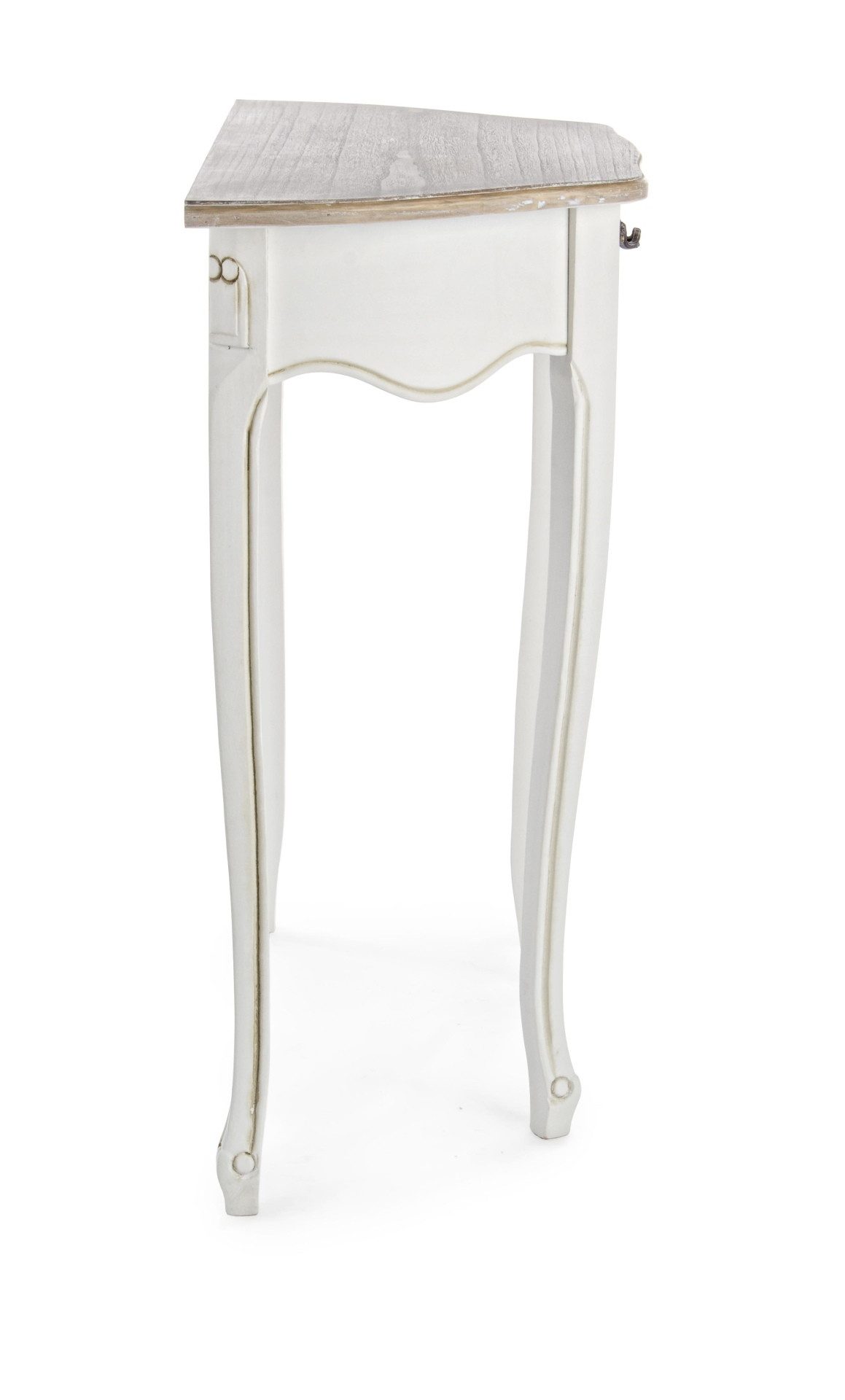 Bizzotto Konsole Justine aus Paulowniaholz Rund, 80 cm