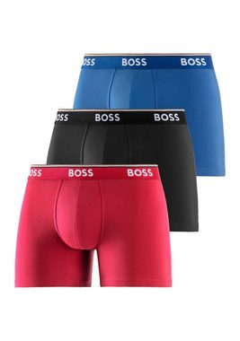 BOSS Langer Boxer Boxer Brief 3P (Packung, 3er-Pack) mit farblich passendem Webbund