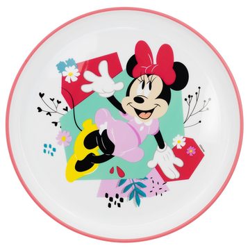 Disney Kindergeschirr-Set Disney Minnie Maus Kinder Geschirr-Set 3 tlg (3-tlg), 1 Personen, Kunststoff, antirutsch Becher Teller Schüssel