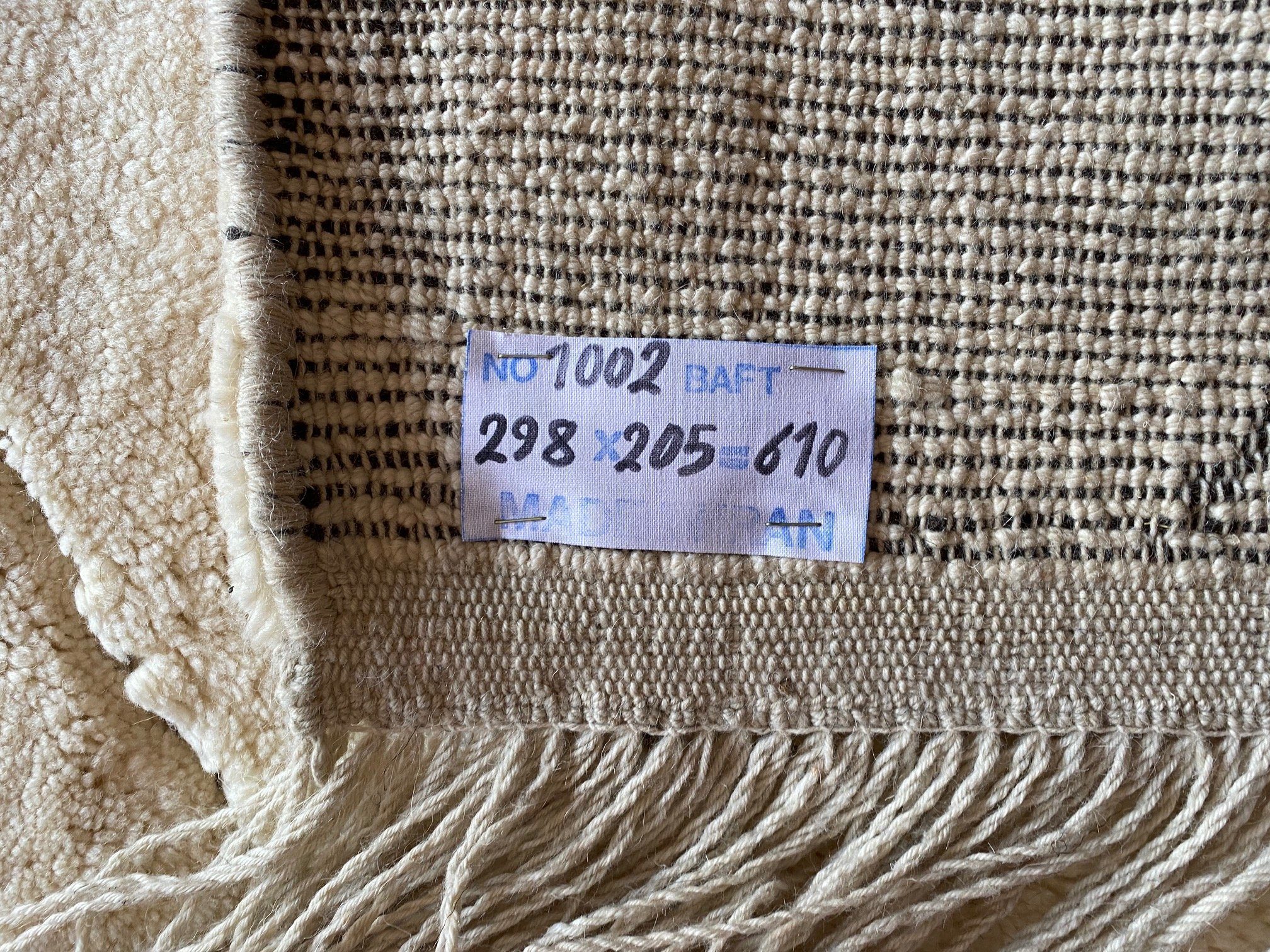 Hochflor-Teppich Perser Gabbeh im Handgeknüpft Handgeknüpft Teppich Berber Persien Morgenlandbazar, 298x205
