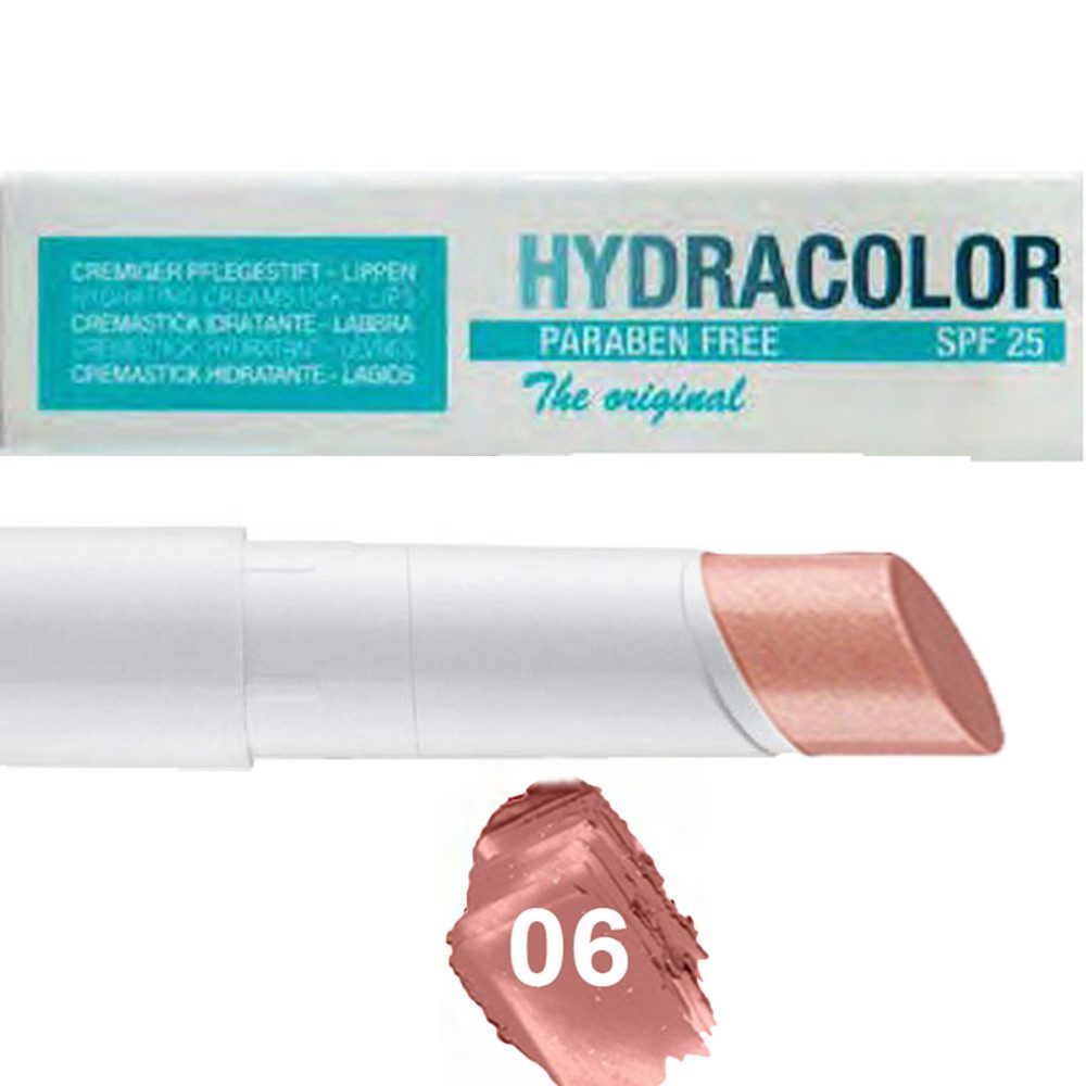 Deborah Milano Lippenpflegestift Hydracolor Lippenpflege Shine ohne Glycerin Light Peach 06