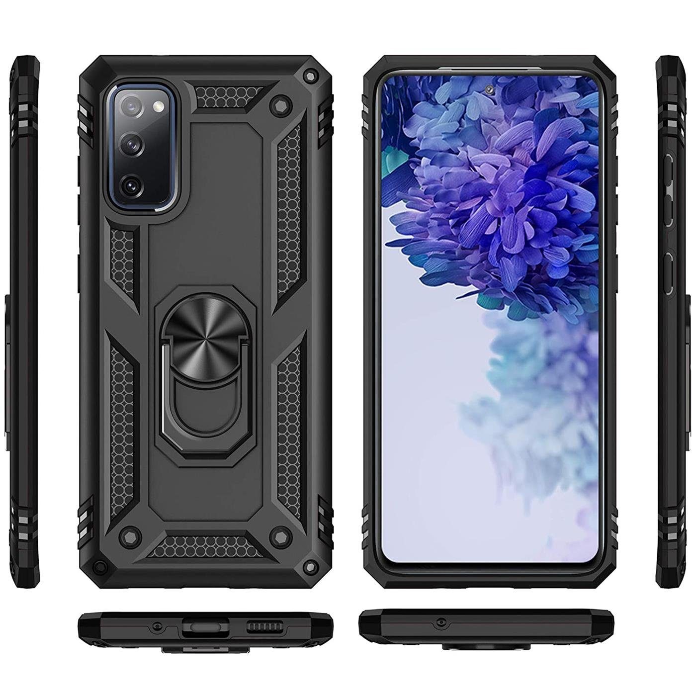CoolGadget Handyhülle Armor Shield Case für Samsung Galaxy S20 FE 6,5 Zoll, Outdoor Cover mit Magnet Ringhalterung Handy Hülle für Samsung S20 FE – Bild 2 von 5