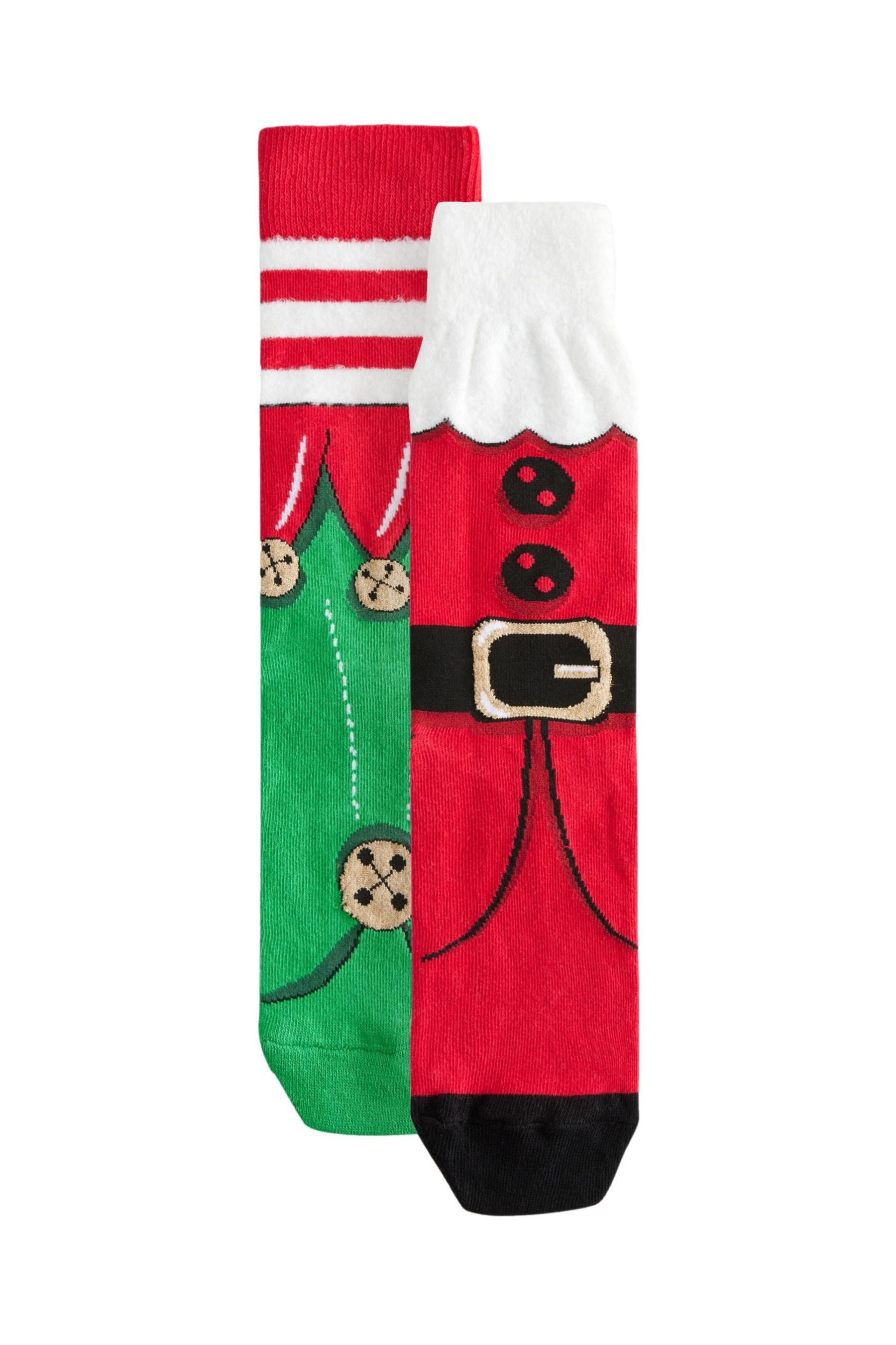 Basicsocken Socken mit Weihnachtsmuster, 2er-Pack
