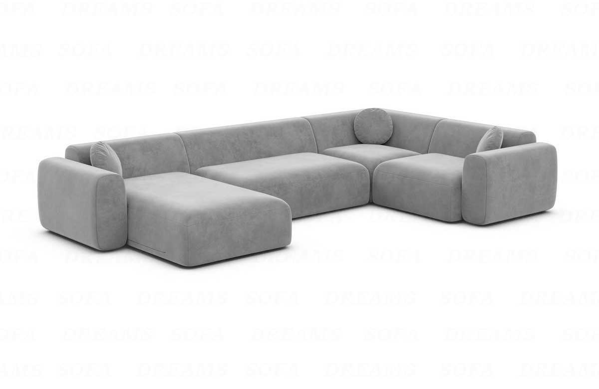 Sofa Dreams Wohnlandschaft Stoff Sofa Wohnlandschaft Cortegada U Form Polster Couch, Loungesofa