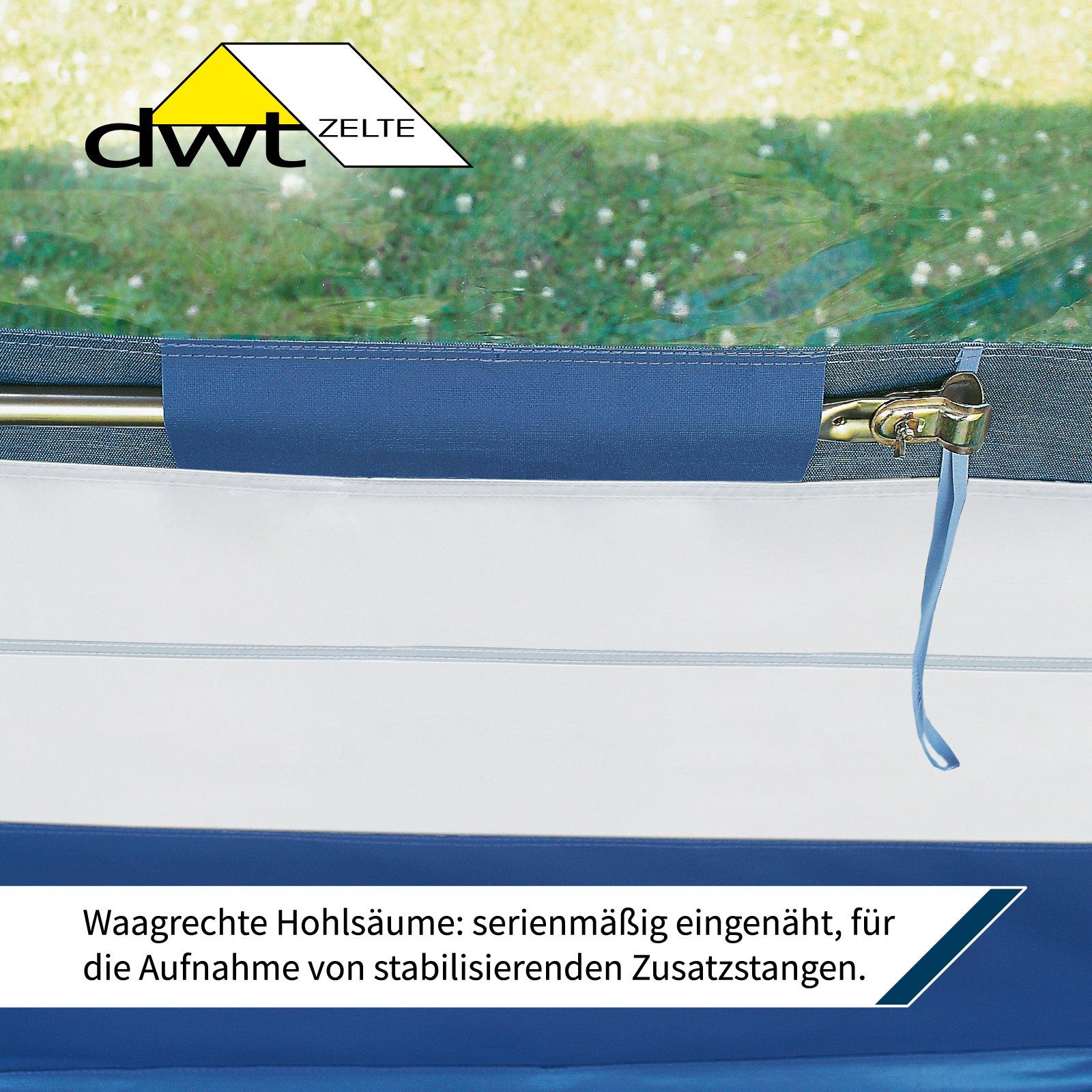 dwt Vorzelt Prinz Plus 300 inkl. SPAR-PAKET PRO 28, Gr. 11 (851-880 cm)