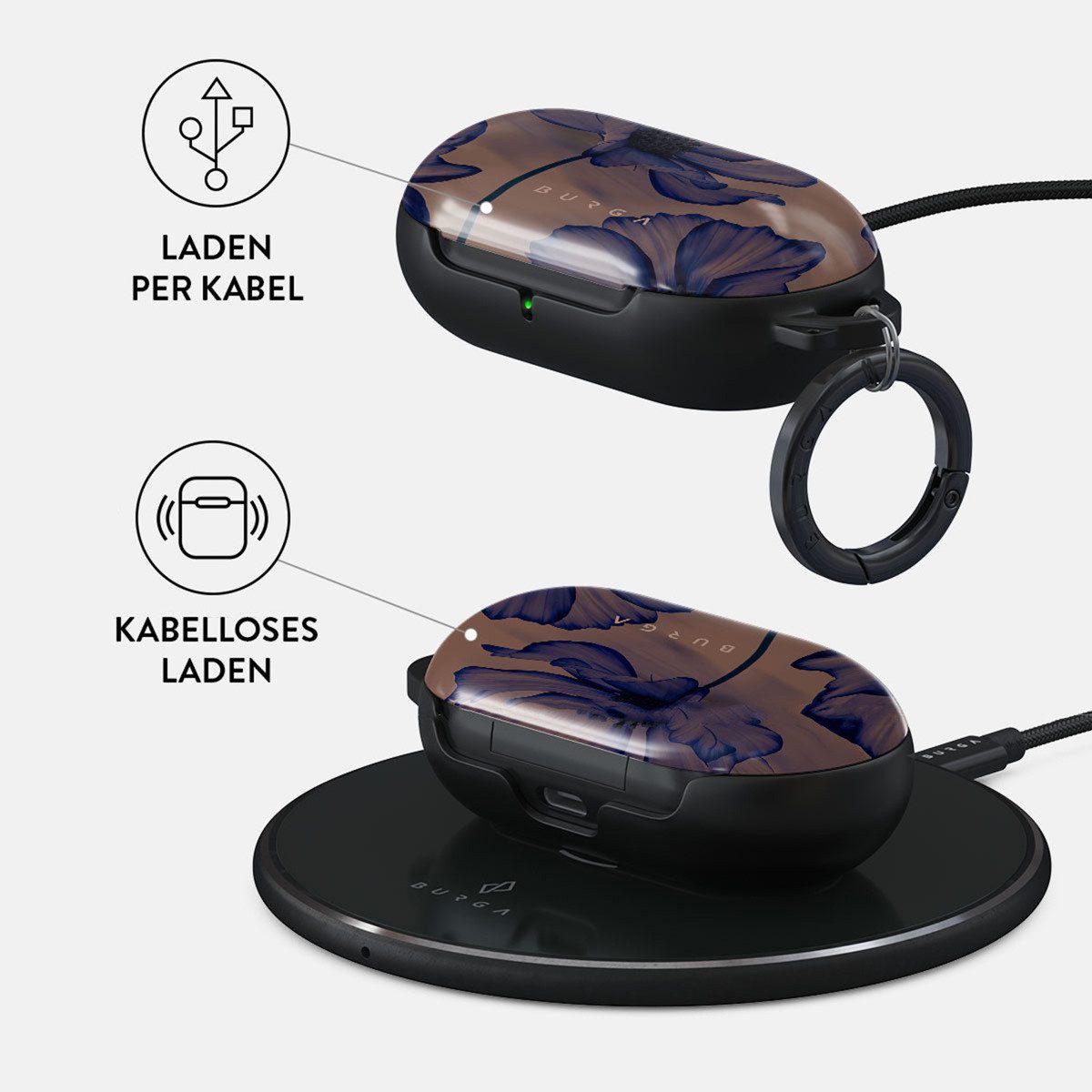 BURGA Kopfhörer-Schutzhülle Burga Hardcase Hülle Samsung Galaxy Buds - Velvet Night