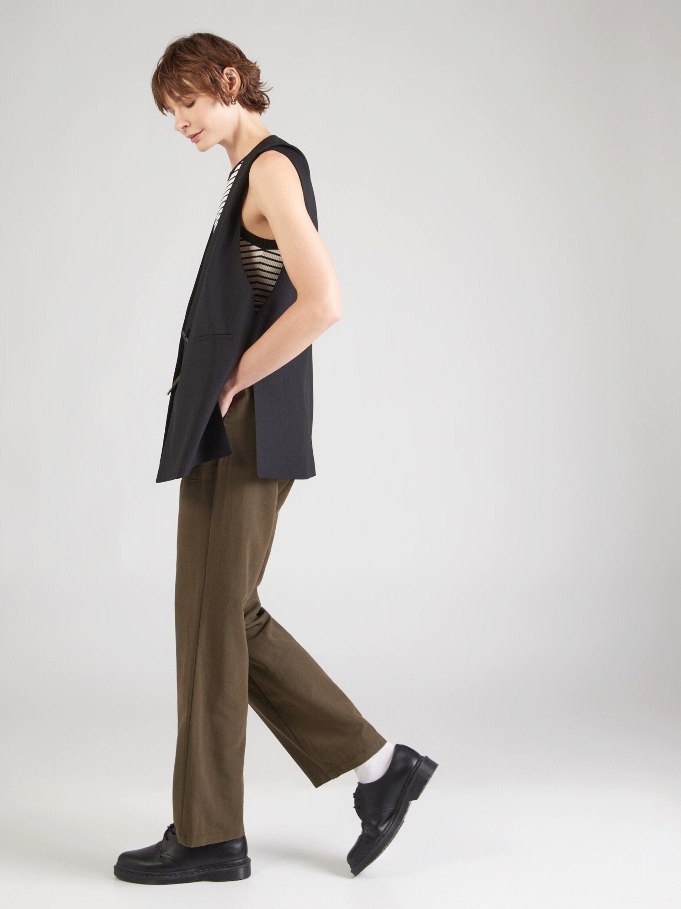 Monari Stoffhose (1-tlg) Drapiert/gerafft