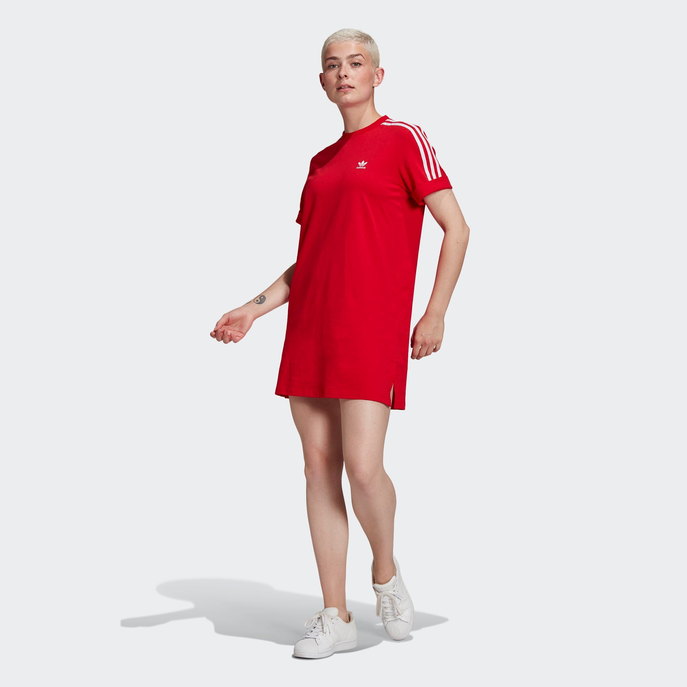 adidas Originals Shirtkleid »ADICOLOR CLASSICS ROLL-UP SLEEVE T-SHIRT-KLEID«  online kaufen | OTTO