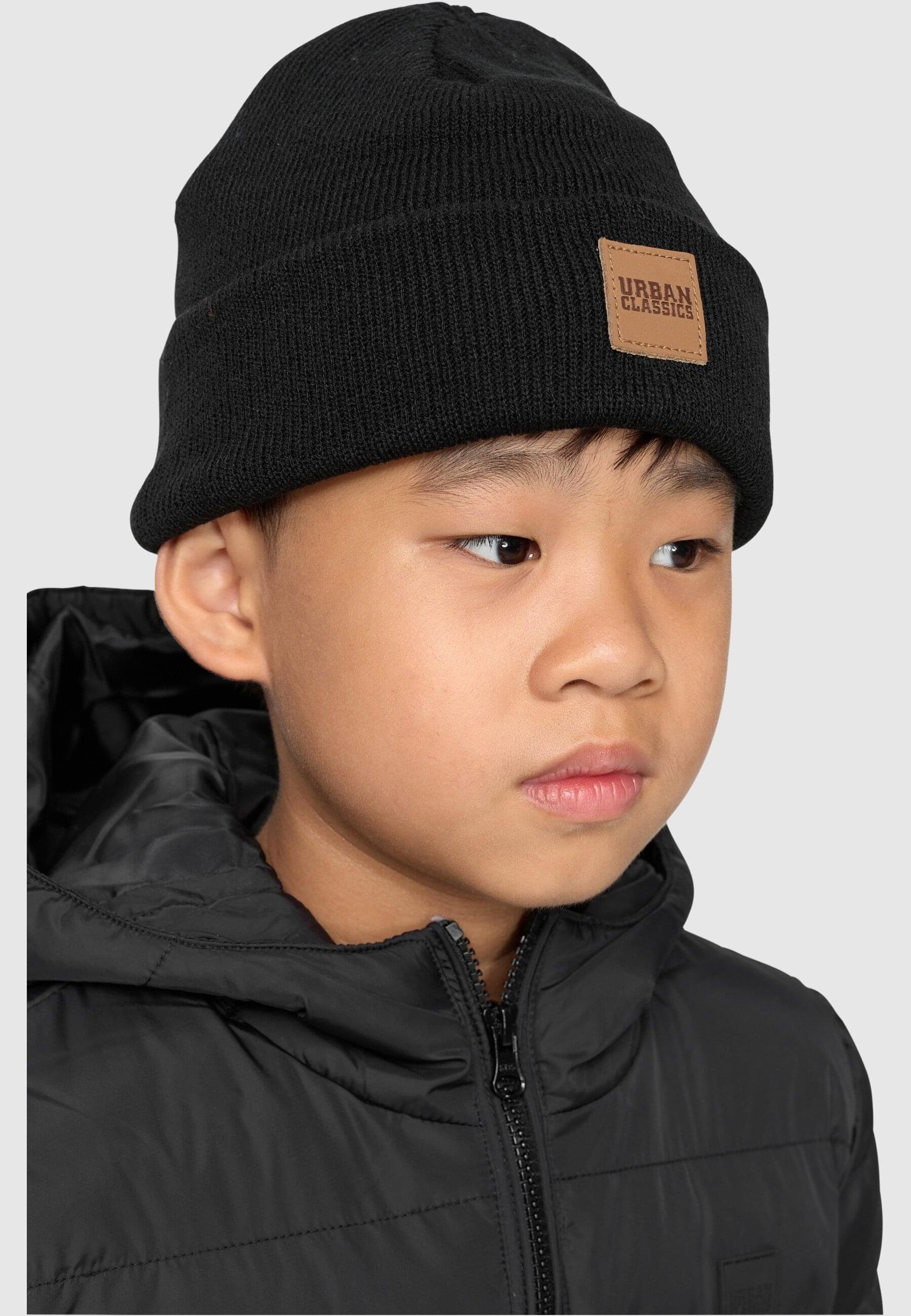 URBAN CLASSICS 2-Pack black Kids Logopatch grey Beanie (1-St) Damen Beanie