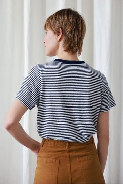 TWOTHIRDS Shirttop Bocca - Navy Stripes extra weich
