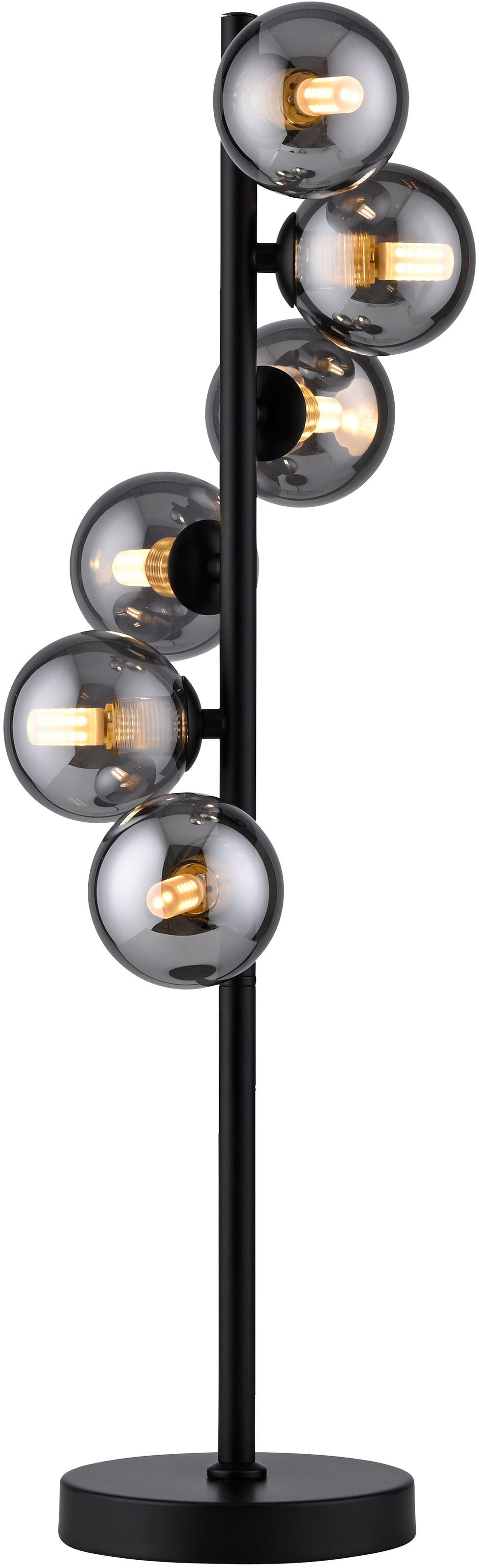 SCHÖNER WOHNEN-Kollektion LED Tischleuchte DUBAI, Ein-/Ausschalter, LED wechselbar, Warmweiß, SCHÖNER WOHNEN Kollektion, Schnurschalter