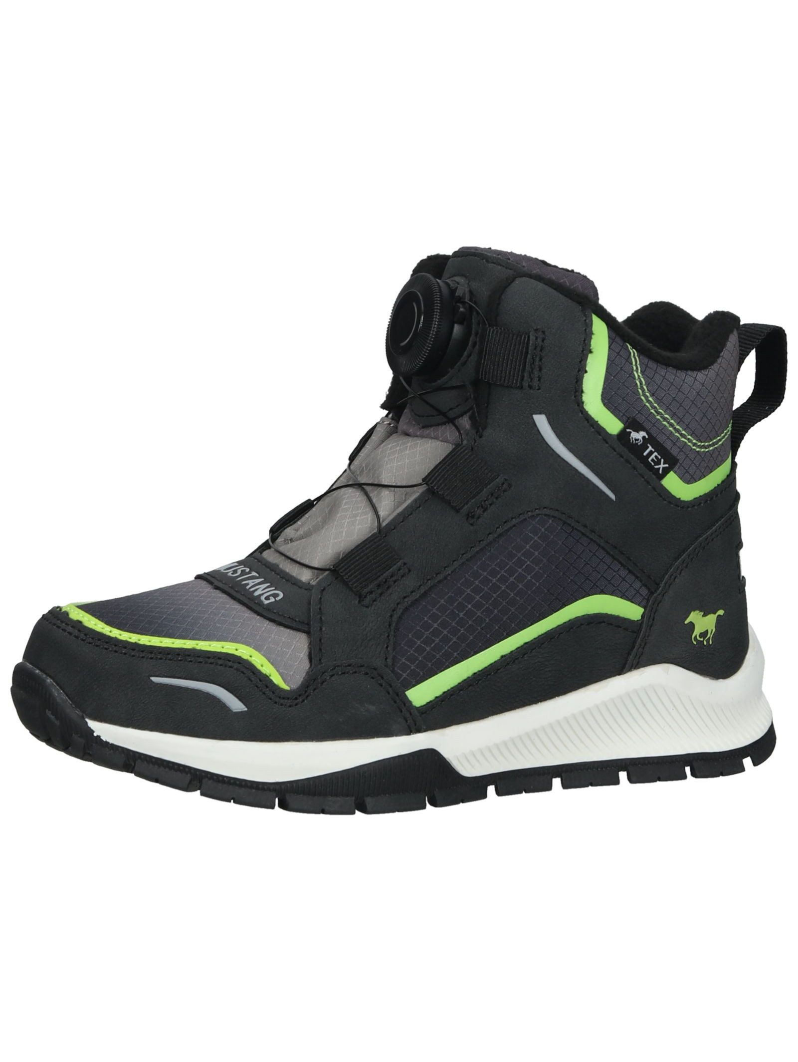MUSTANG Stiefelette Lederimitat/Textil . Stiefelette (1-tlg)