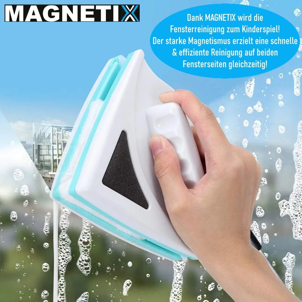 MAVURA magnetischer Glasreiniger, MAGNETIX Glaswischer Fensterreiniger KFZ Abzieher Haus Wischer Fenster Fensterreiniger Auto Reiniger