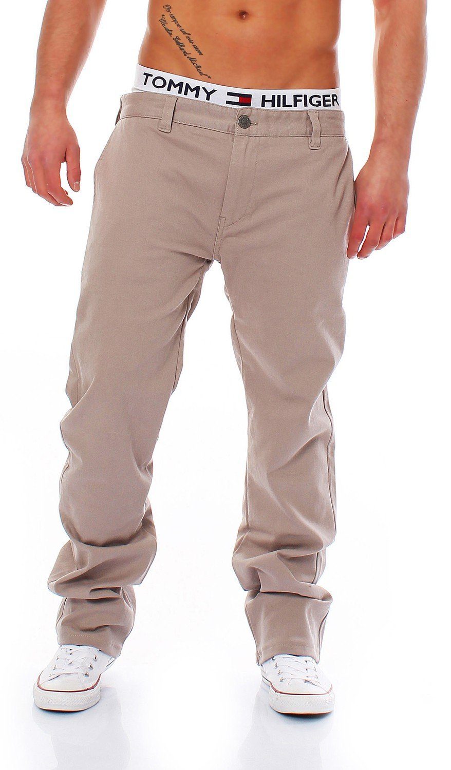 Big Seven Regular-fit-Jeans Big Seven Evan Chino Pant Regular Fit Herren Hose Beige