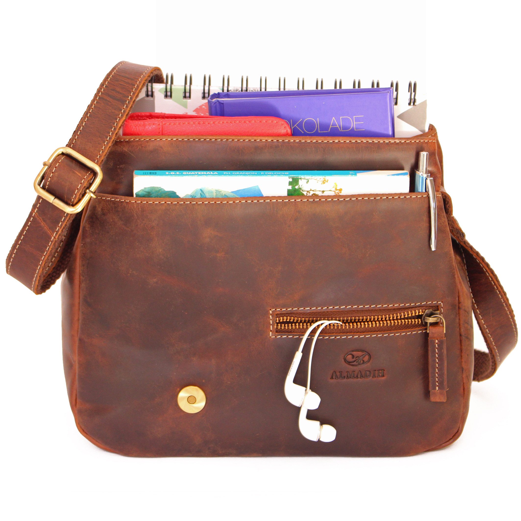ALMADIH Umhängetasche Leder Damentasche MIKI Ledertasche günstig online kaufen