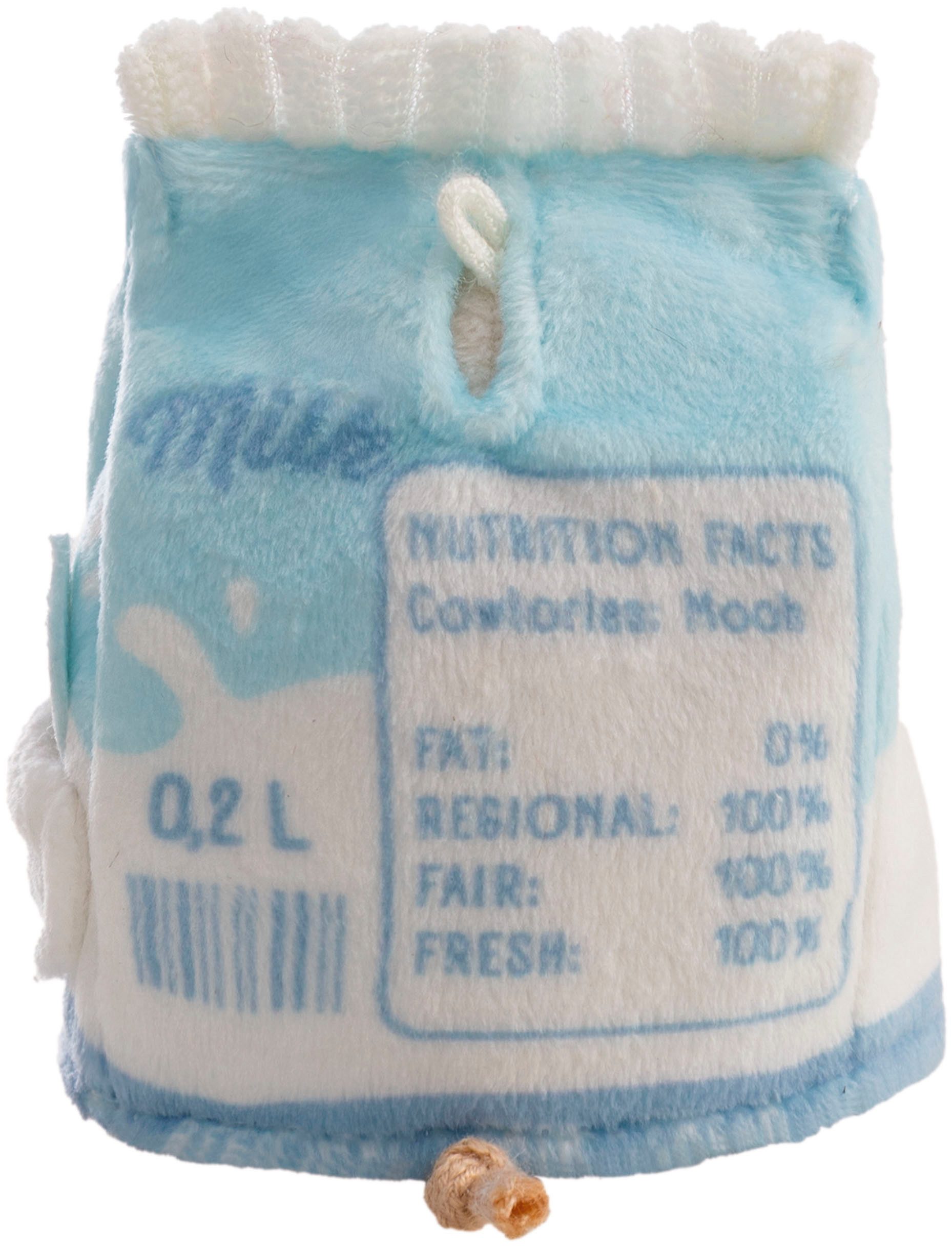 Nici Kuscheltier mymochi, Set Kuh Moono 8cm mit Milchglas & Milchtüte Kostüm (Set), in Geschenkbox