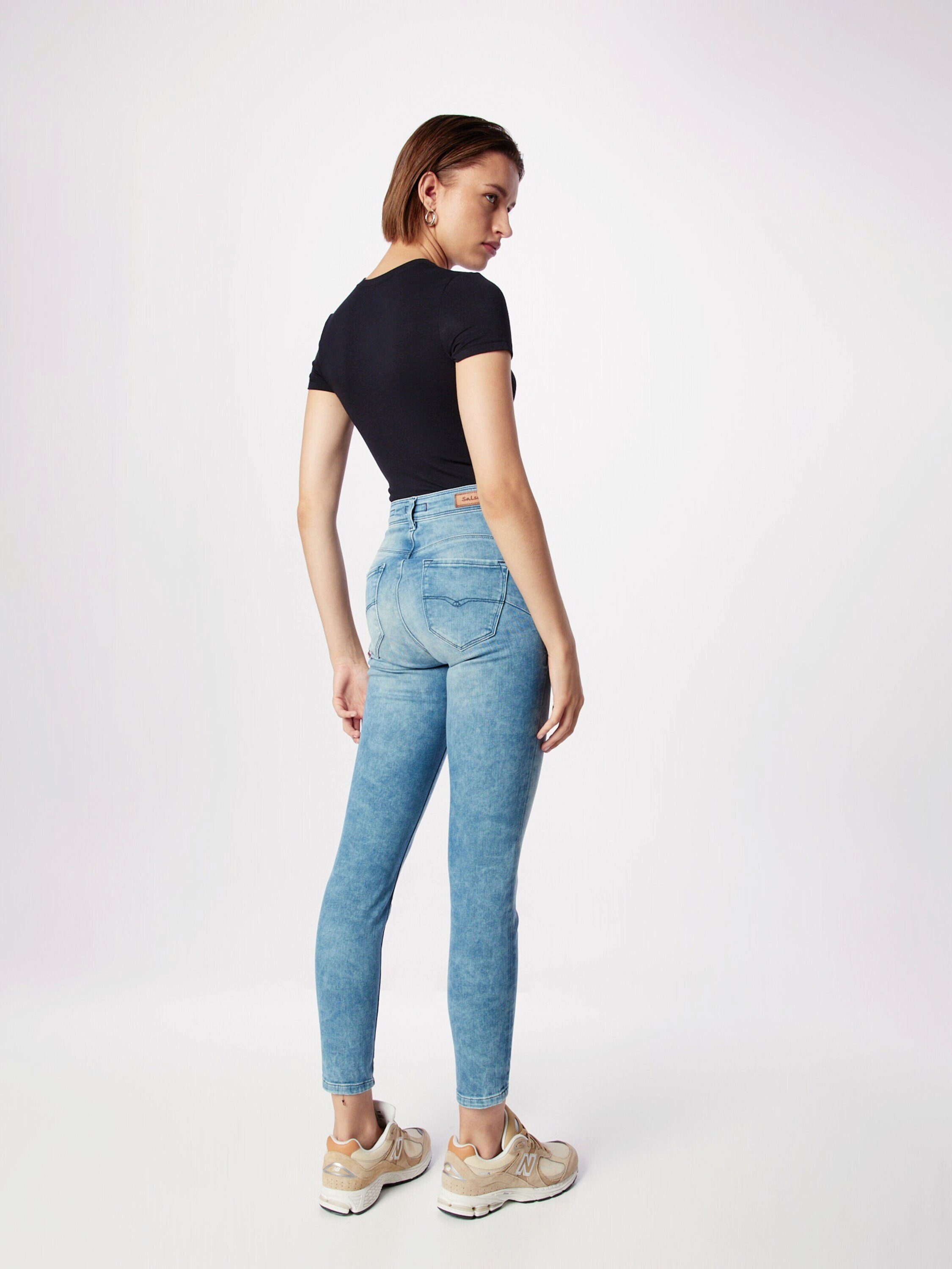 High-waist-Jeans Jeans Details Faith Salsa (1-tlg) Plain/ohne