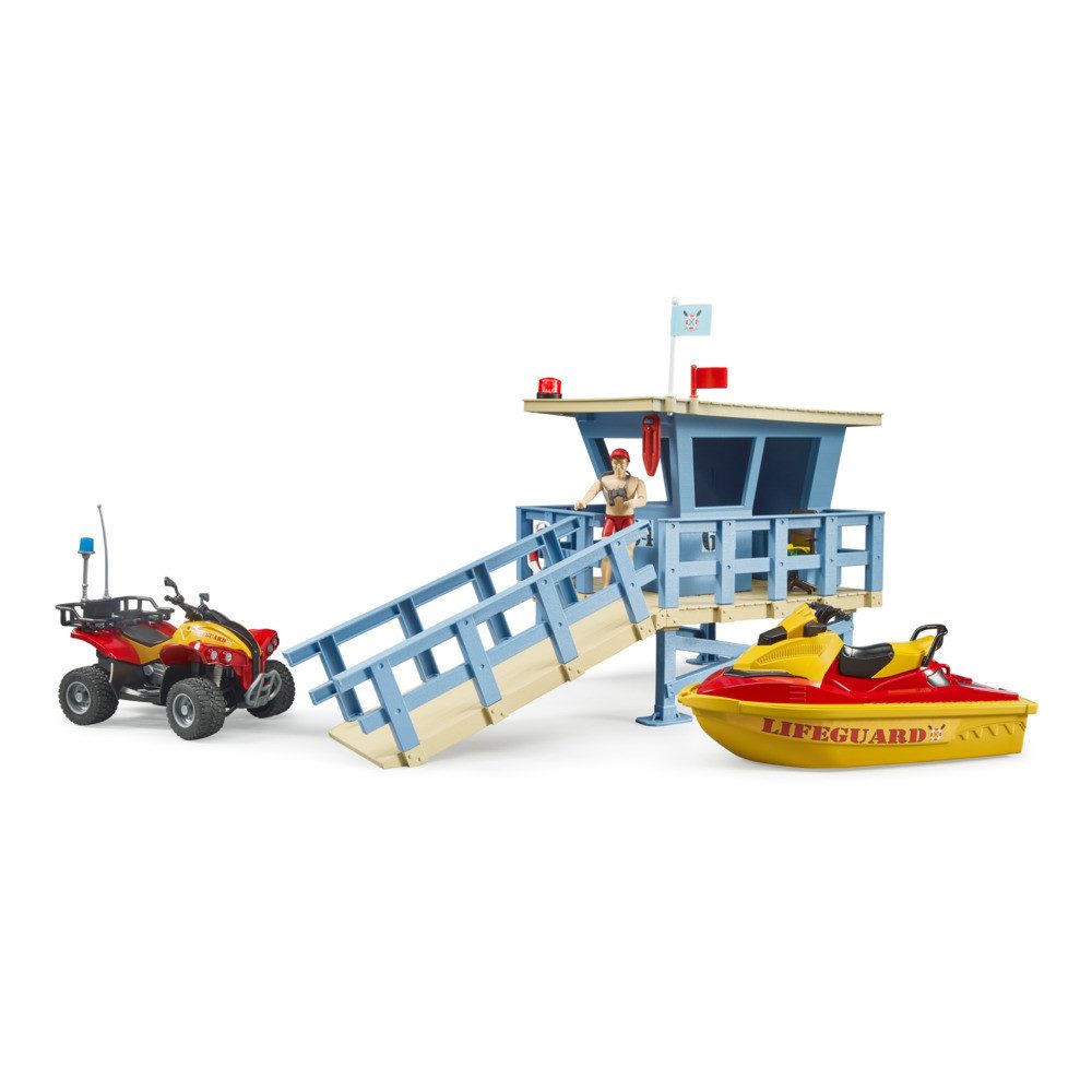Bruder® Spiel-Gebäude bruder bworld Life Guard Station mit Zubehör 1:16