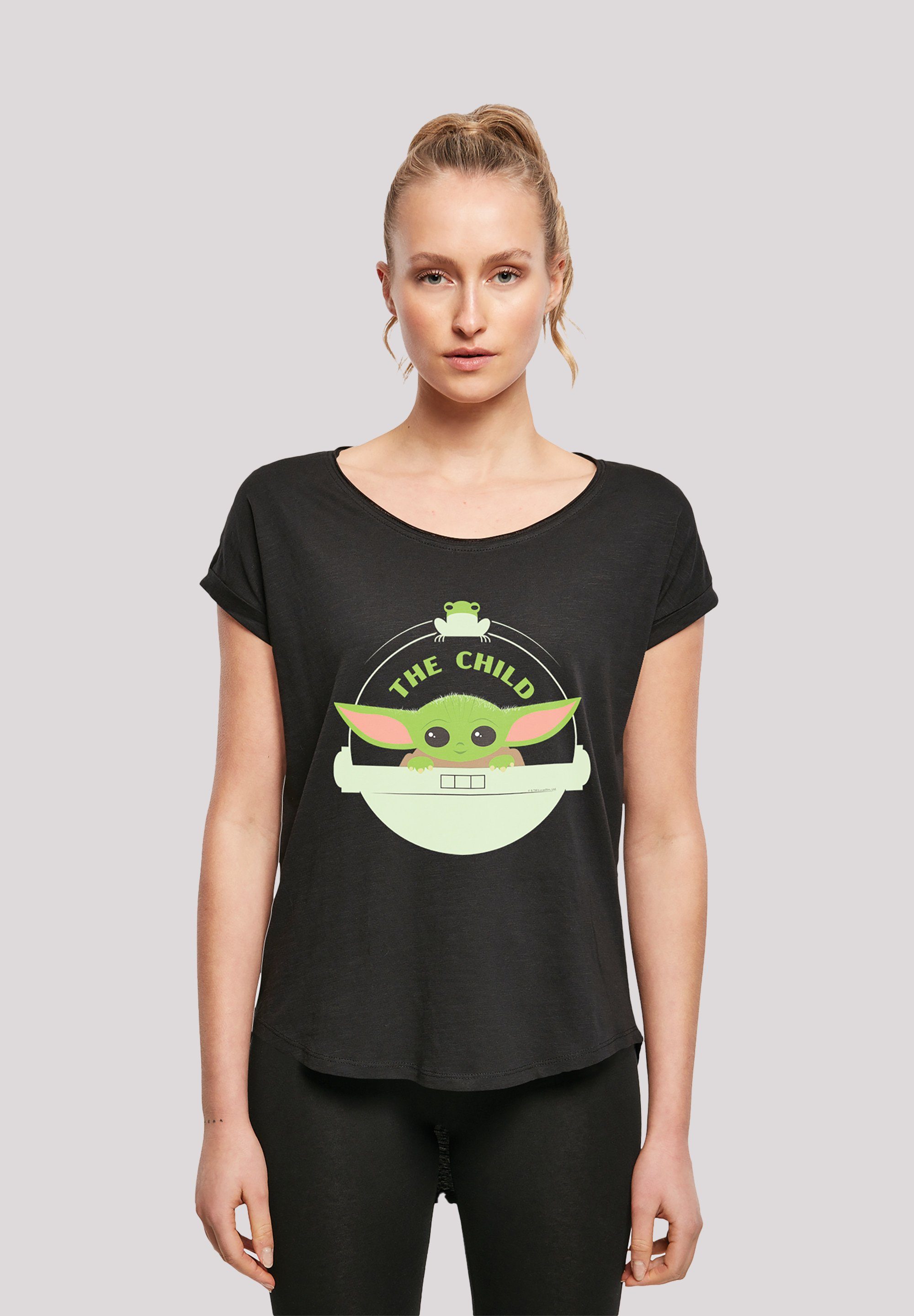 lizenziertes F4NT4STIC T-Shirt Wars Star Wars Baby T-Shirt The Offiziell Star Yoda Mandalorian Print,
