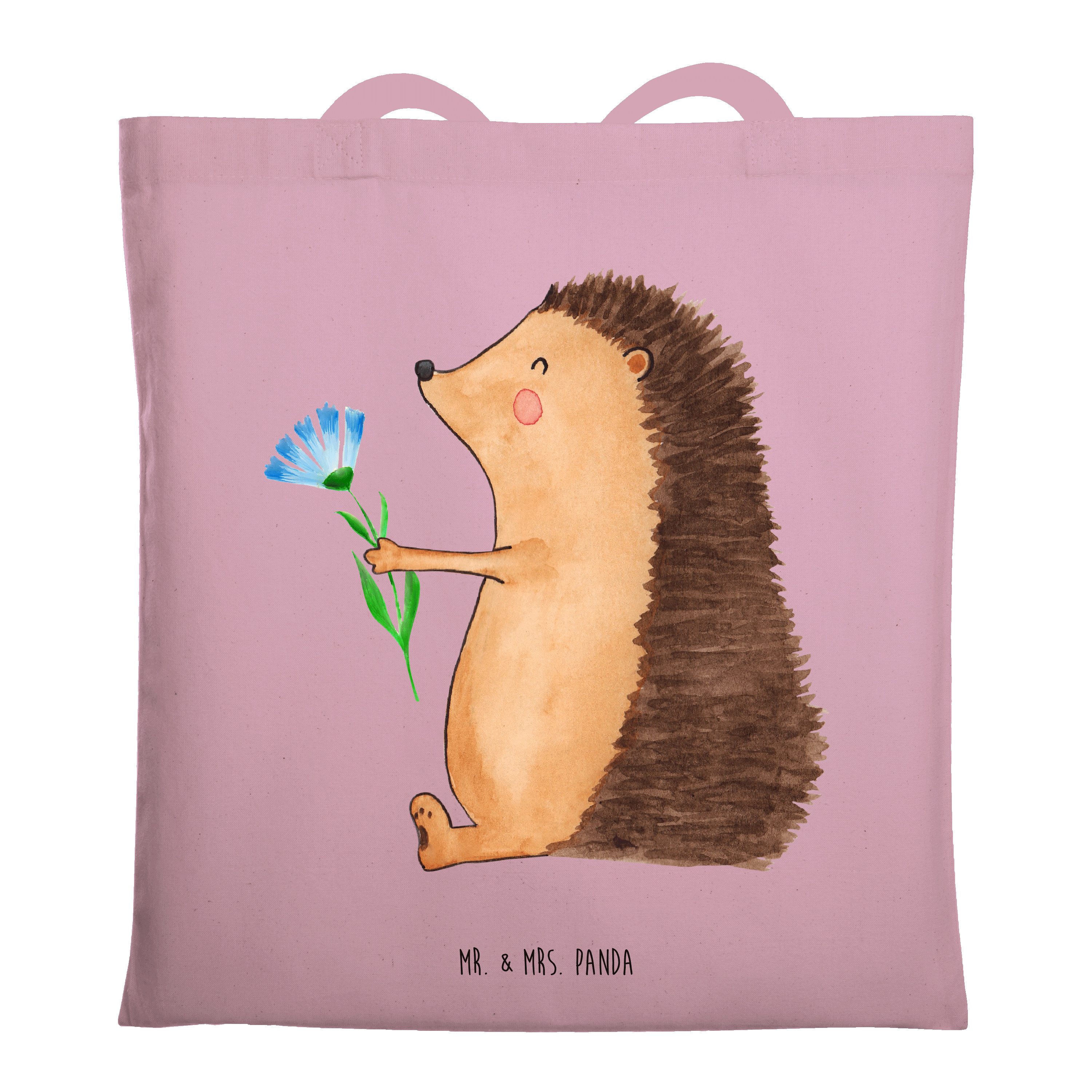 Mr. & Mrs. Panda Kosmetiktasche – Igel Mit Blume, Für Gute Laune & Als Genesungsgeschenk
