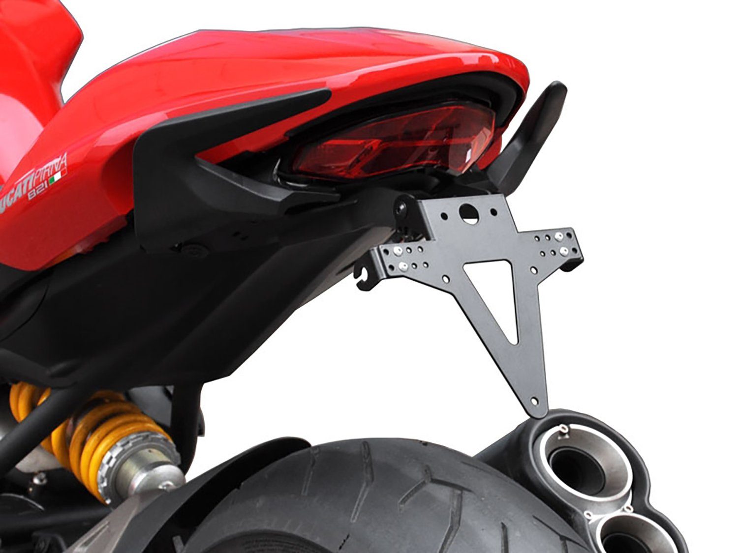 ZIEGER Kennzeichenhalter Classic Kennzeichenhalter kompatibel mit Ducati Monster 821