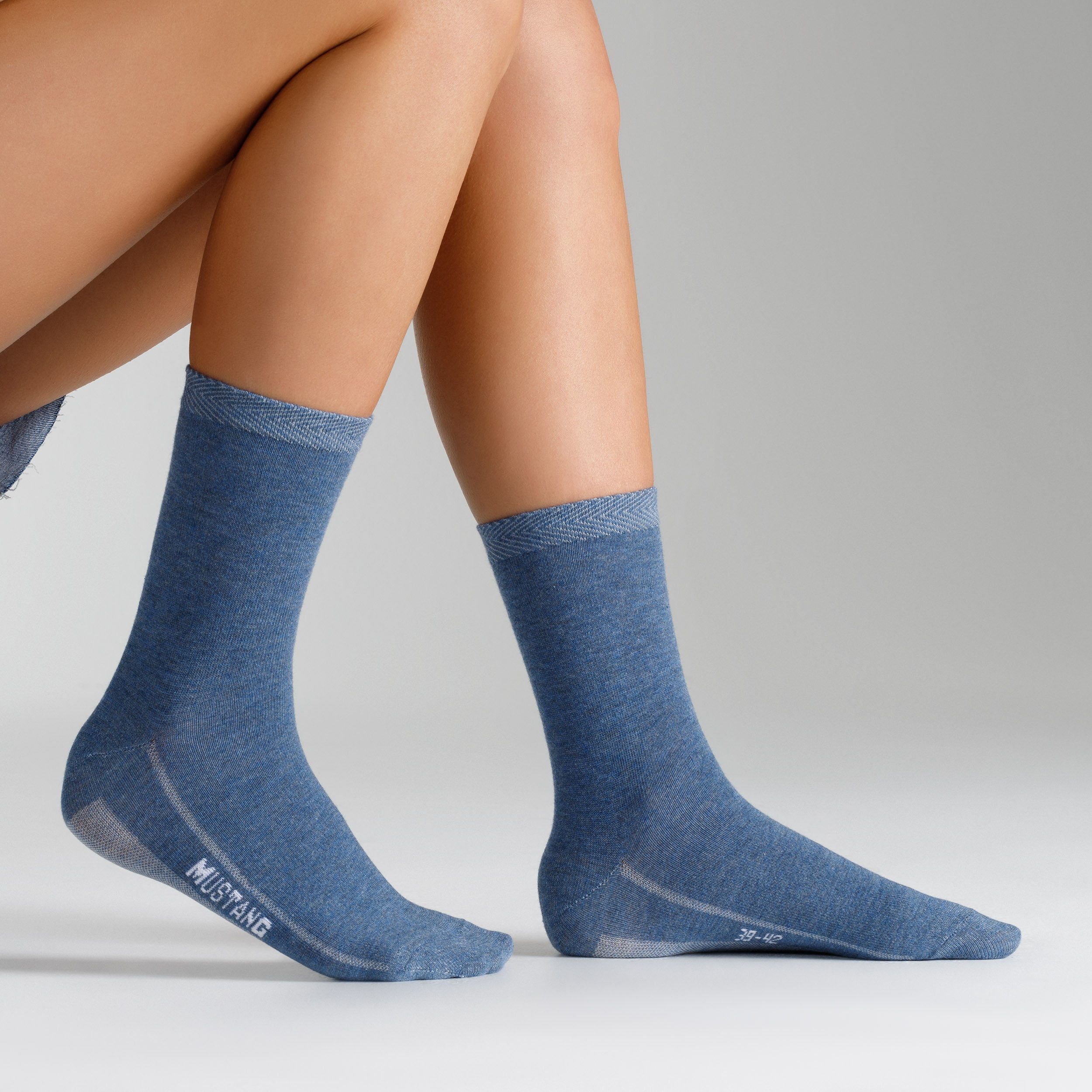 MUSTANG Socken (6-Paar) mit verstärktem Fersen- und Zehenbereich