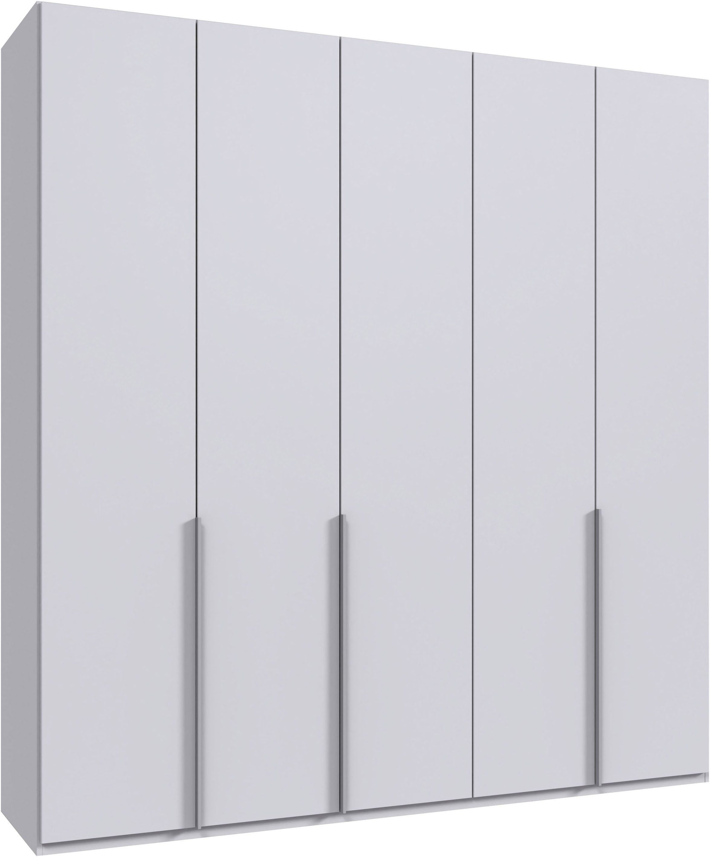 Wimex Kleiderschrank Mugano,in 5 Breiten,2 Höhen,2 Tiefen, viele Farben, Made in Germany (in Basic oder Premium Ausstattung) mit langen Griffen aus Metall, mit oder ohne Spiegel