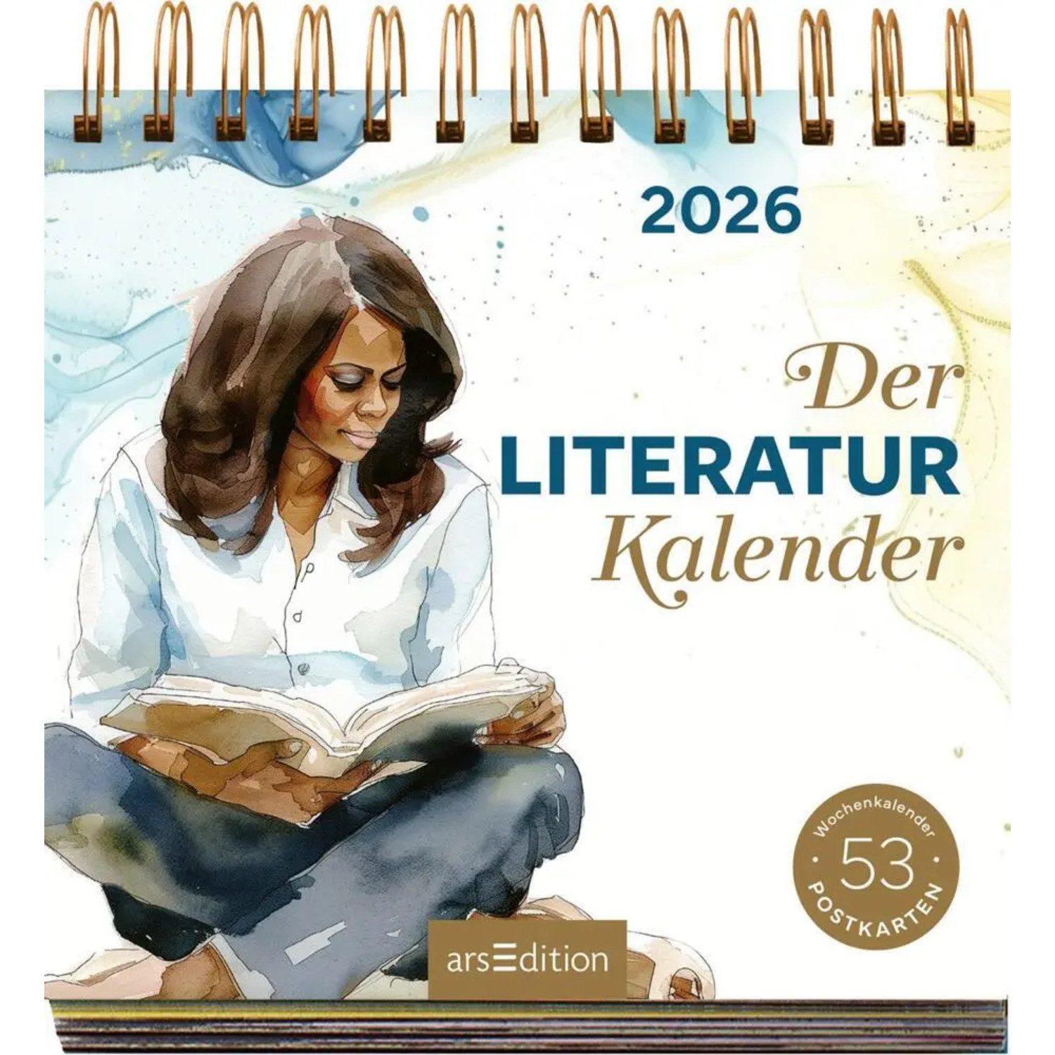 Ars Edition Tischkalender Postkartenkalender Der Literaturkalender 2026