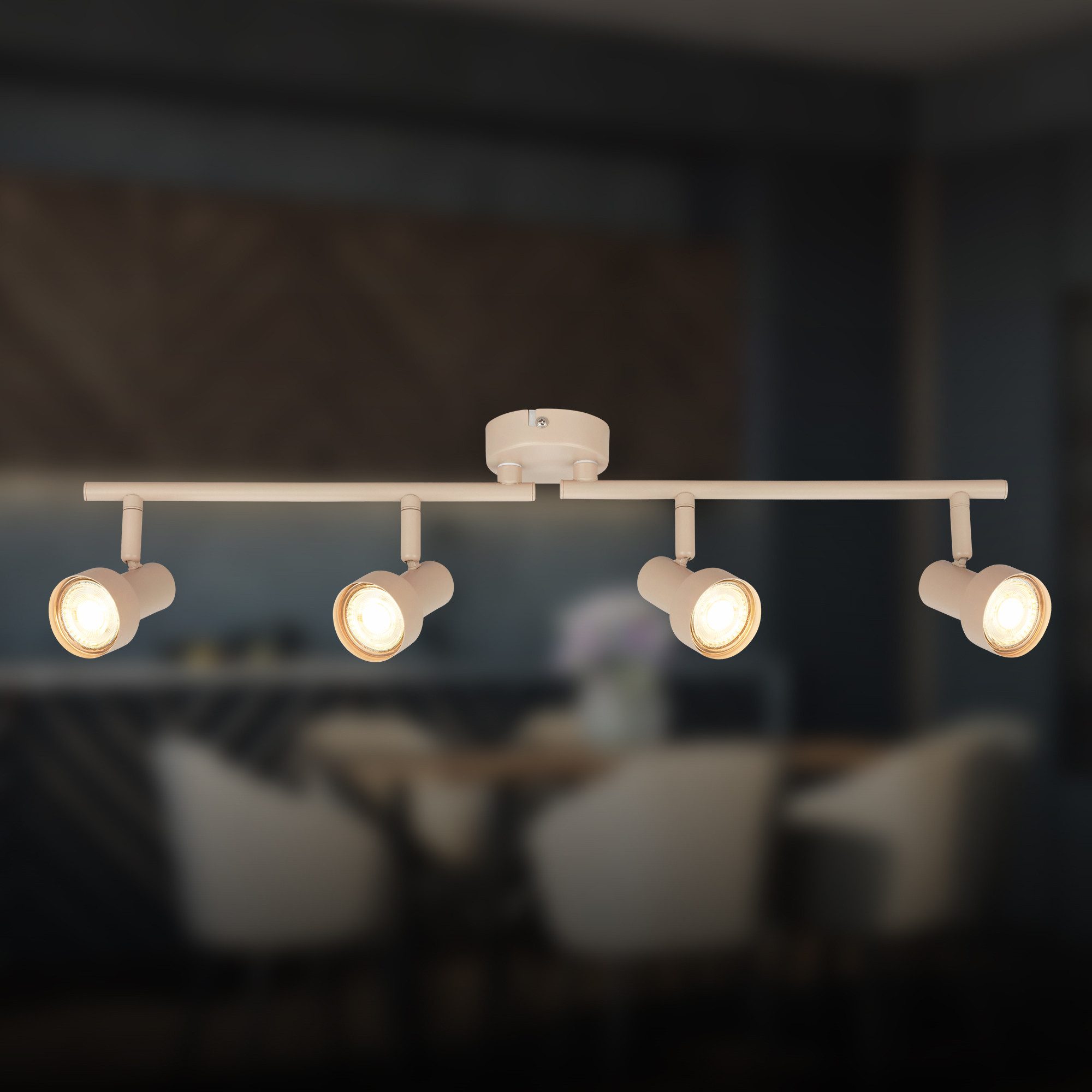 Briloner Leuchten Deckenspot LED Wandlampe Innen Wohnzimmer GU10, exkl. Leuchtmittel, ohne Leuchtmittel, 2700K - Extra - Warmweiß, Wandlampe, 12x8x12,3cm, Schwarz, max.40W, GU10, Innen, Wohnzimmer