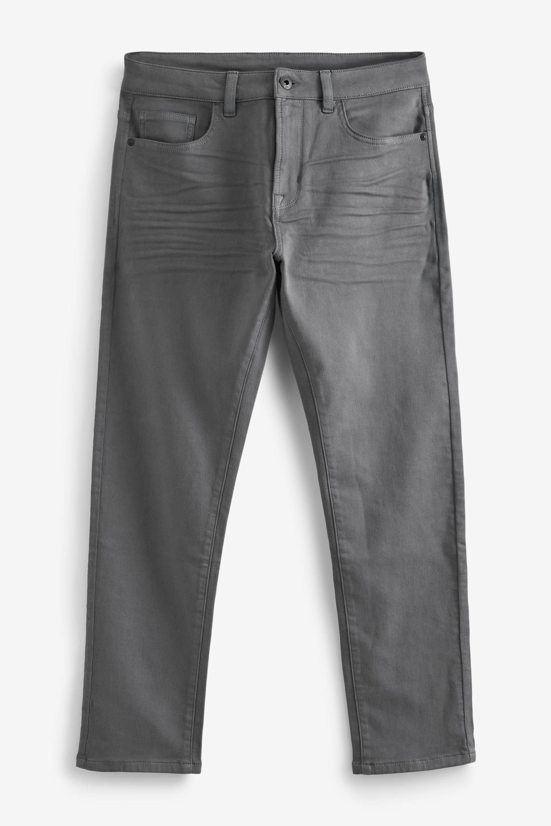 Next Slim-fit-Jeans Stretch Jeans Flex - Grey Motion Charcoal (1-tlg) Slim