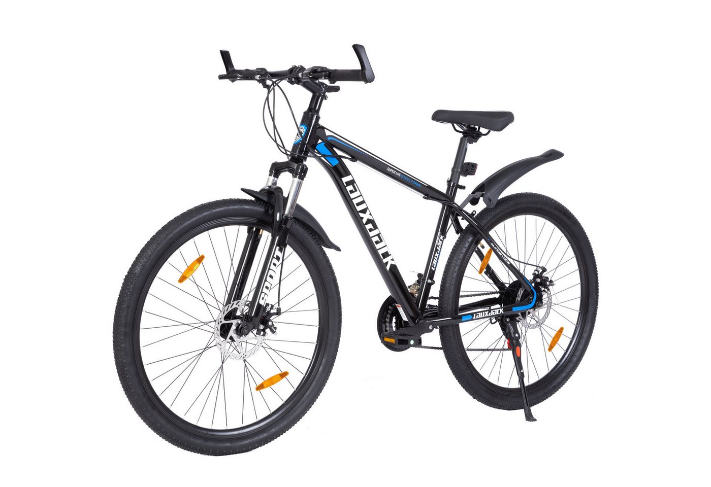 Lauxjack Mountainbike 28 Zoll, Fahrrad, MTB, Herren, Shimano 21-Gang, Komfort, 21 Gang Shimano Tourney RD-TY300/200 Schaltwerk, Kettenschaltung, (Set), City, Straße, Schotter, Alltag, Tour, robust
