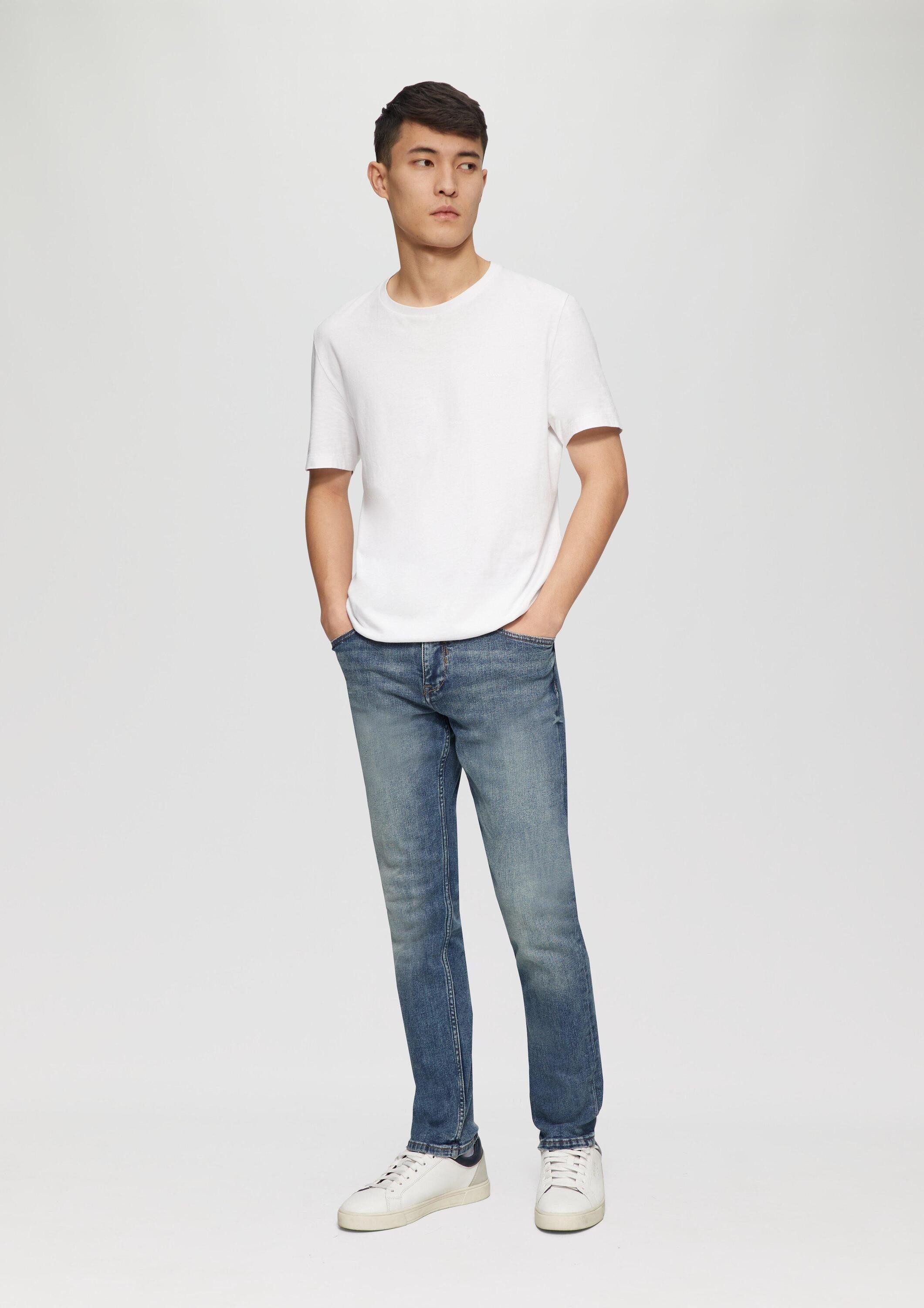 s.Oliver Slim-fit-Jeans Jeans-Hose NELIO Jeans Nelio / Slim Fit / Mid Rise / Straight Leg / 5 Gear Denim