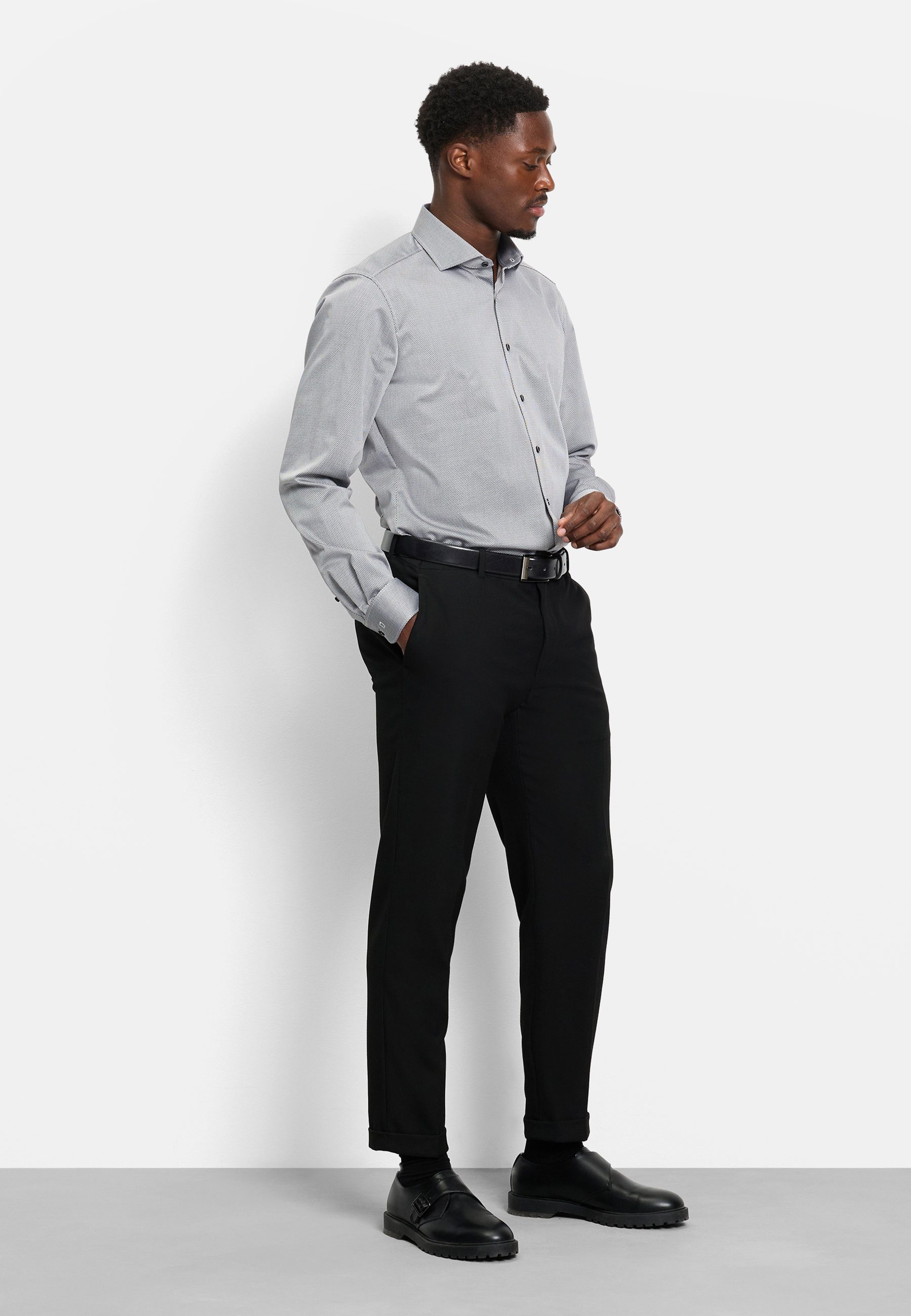 OLYMP Businesshemd OLYMP Level Five, Body Fit, Royal Kent mit extra langem Arm