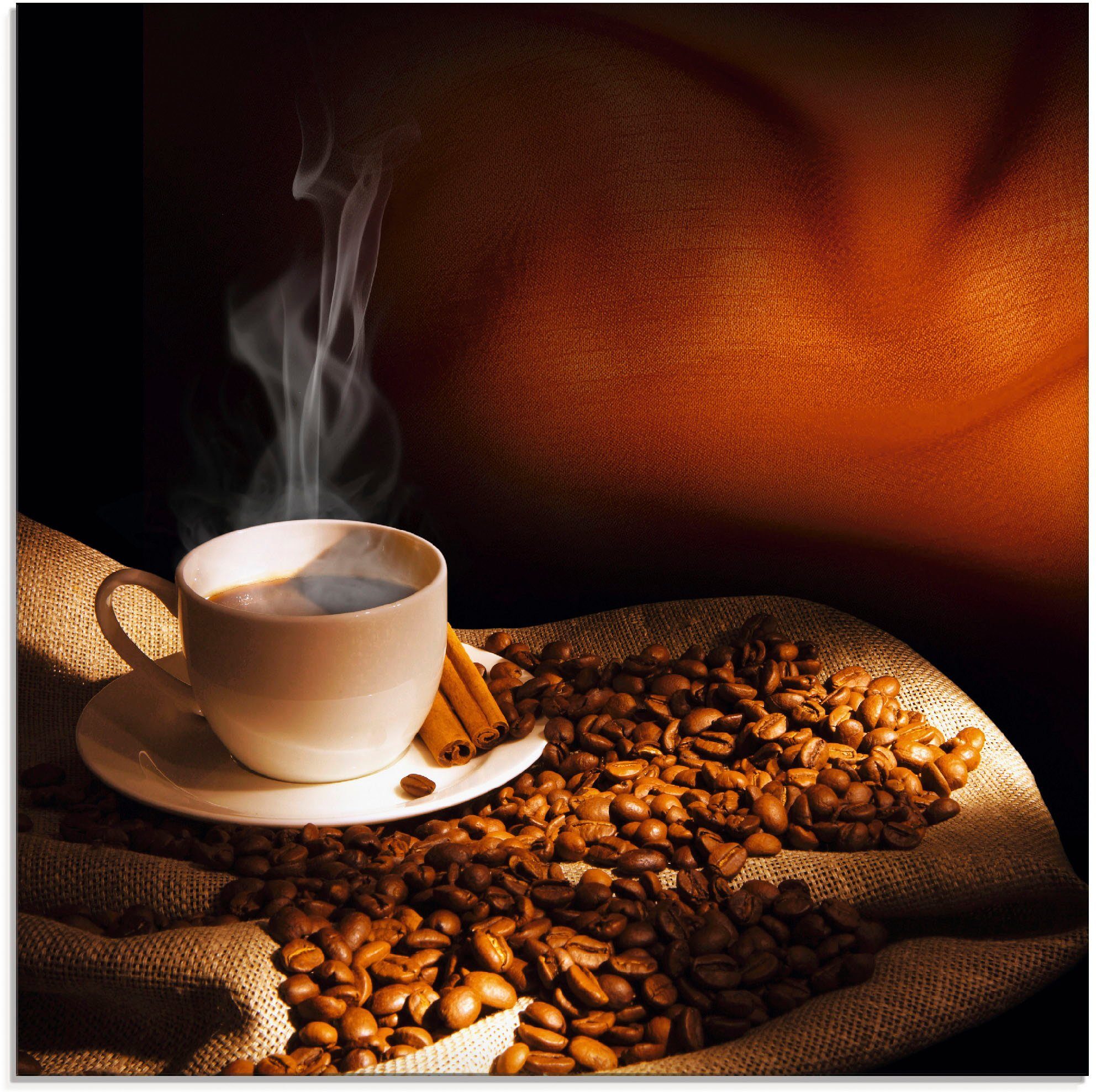 Artland Glasbild »Dampfende Tasse Kaffee«, Getränke (1 St) online kaufen |  OTTO
