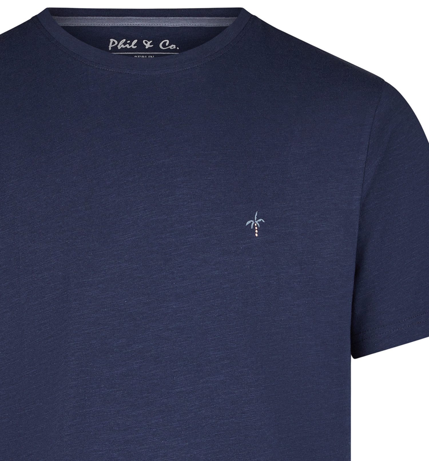 Phil & Co. Pyjamaoberteil Chill Nights (Packung, 1-tlg., 1-teilig) Herren Schlafanzugshirt Kurzarm Baumwolle T-Shirt