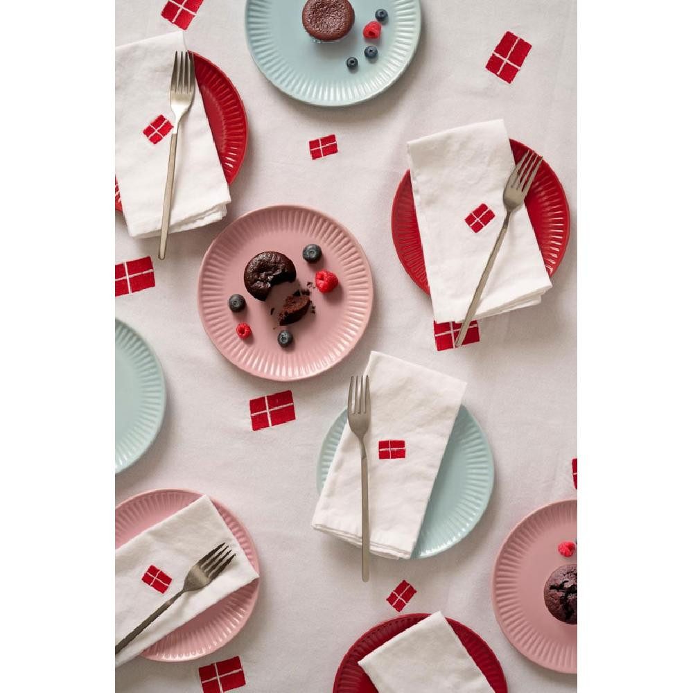 Ib Laursen Serviettenhalter Ib Laursen Stoffserviette Tradition mit dänischer Flagge Danneborg (40