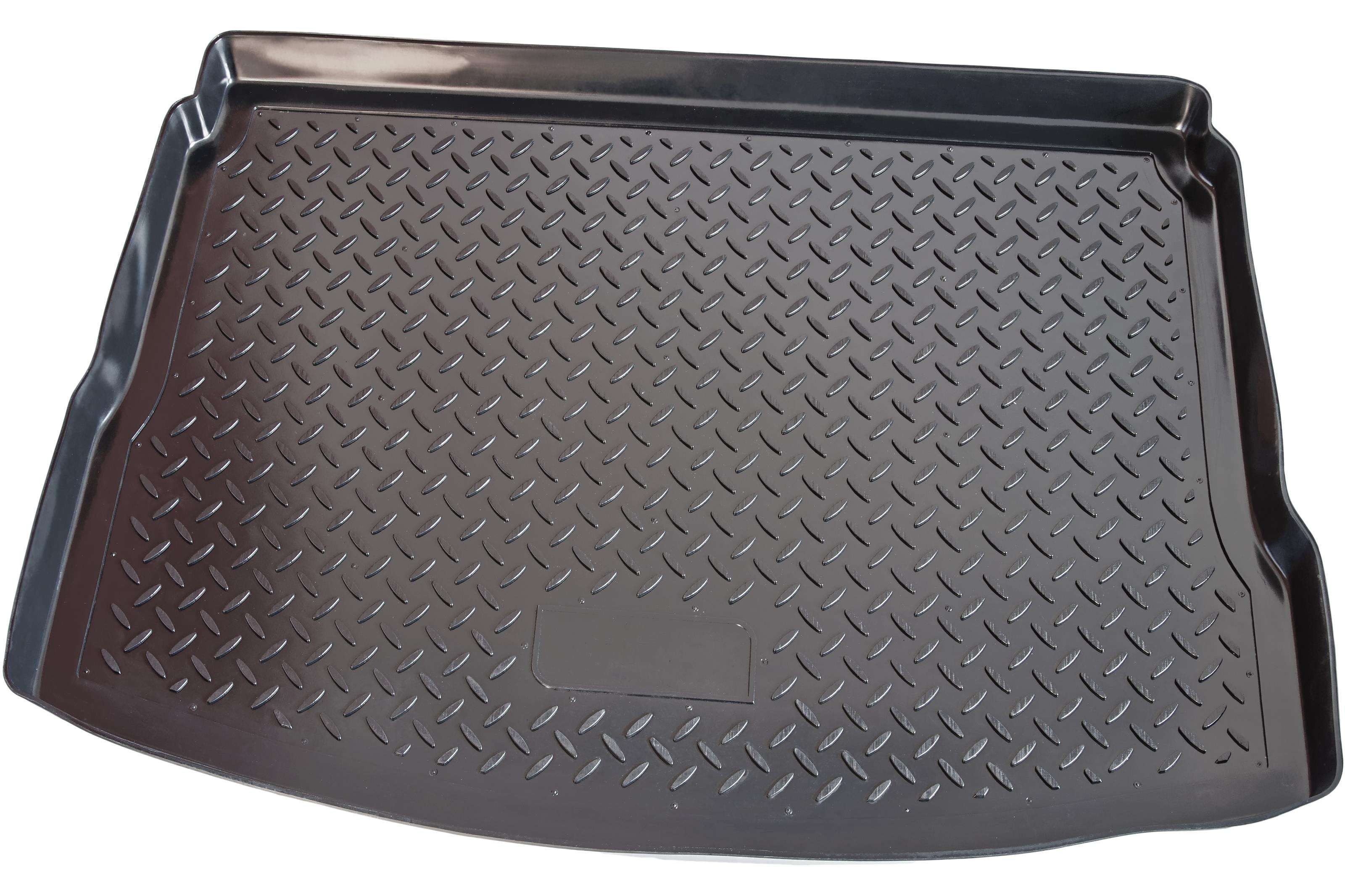 RECAMBO Kofferraumwanne für Qashqai J10, 2007-2013, mit vollwertigem Ersatzrad, für Nissan Qashqai, 100% passgenaue Antirutschmatte, Kofferraum Schutzmatte, Gummimatte