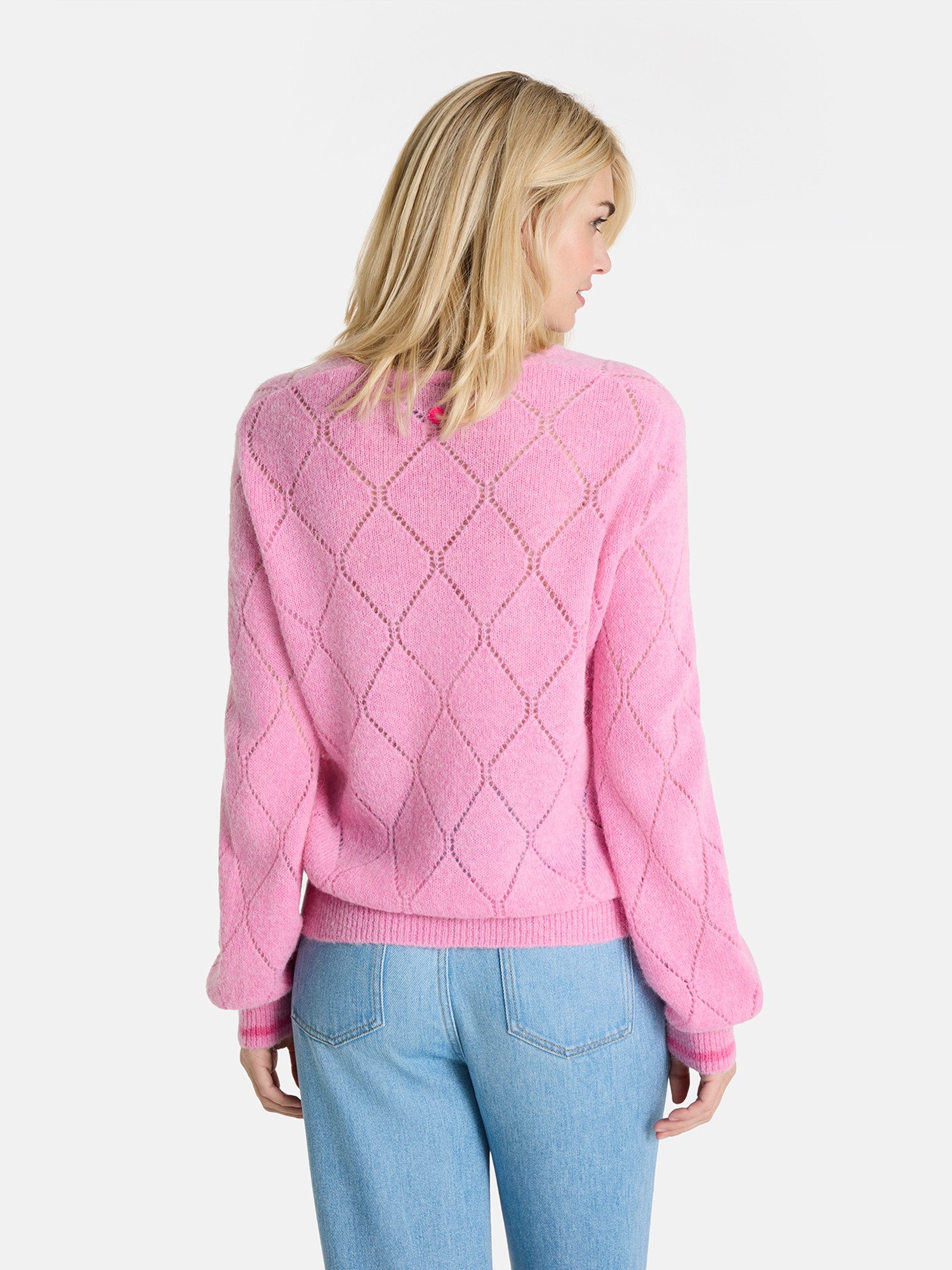 Lieblingsstück Strickpullover TilbeL mit Alpaka, Rautenmuster