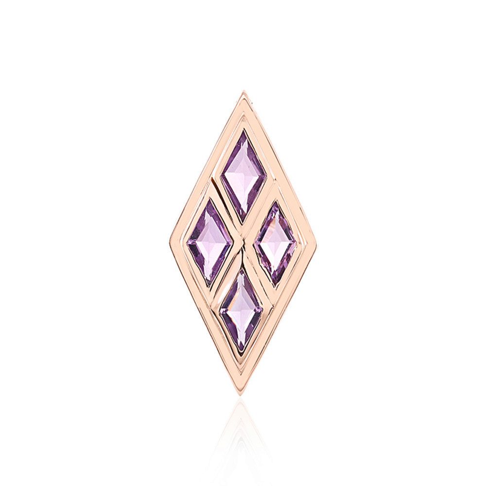Cavill Kettenanhänger Cavill Lavendel Amethyst Anhänger 2,87 ct 925 Silber Roségold (1-tlg)